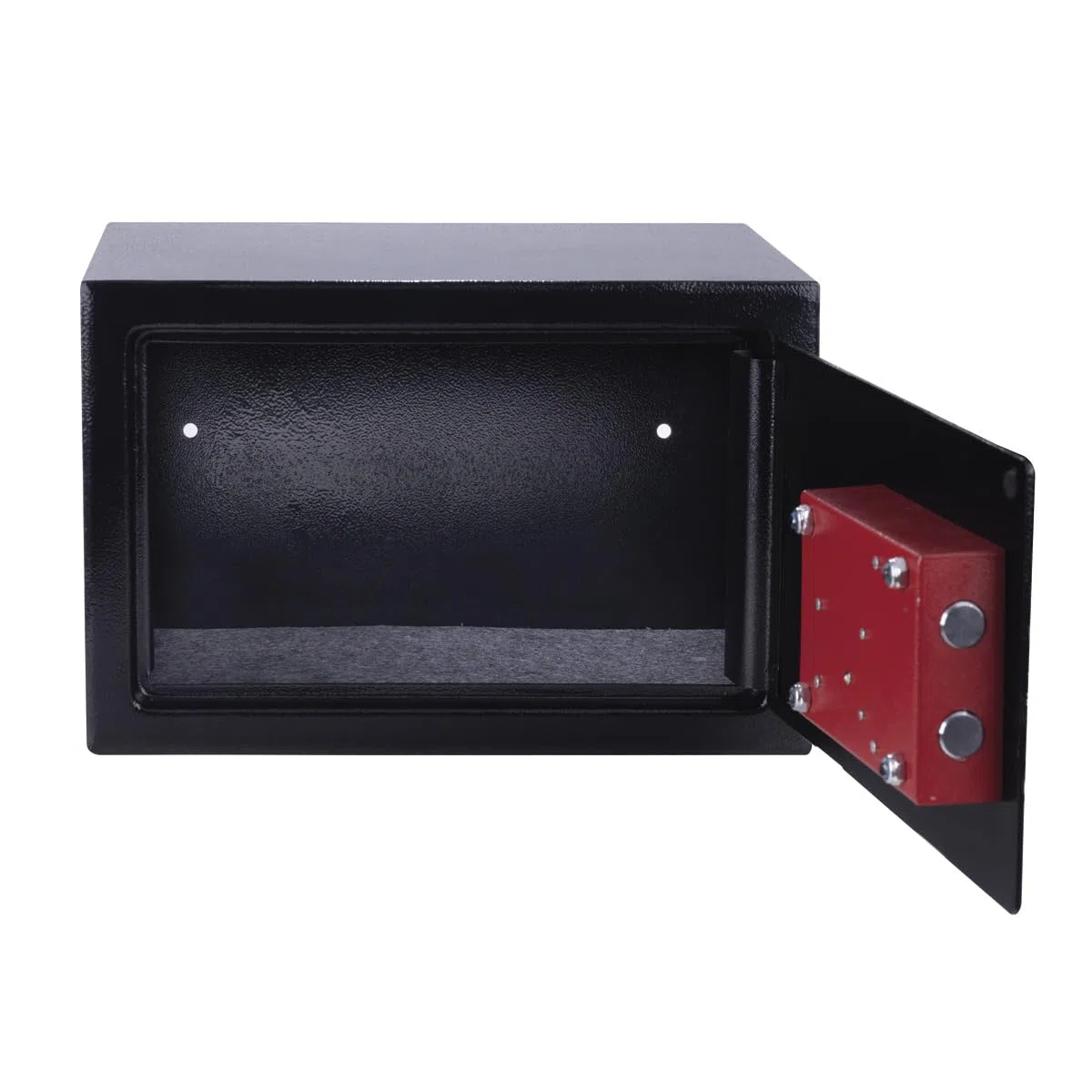 Caja fuerte para muebles DONAU TECH 8,5 L / 31 x 20 x 20 cm/manual para muebles/Caja fuerte para suelo o pared, incluye 2 llaves/Color negro
