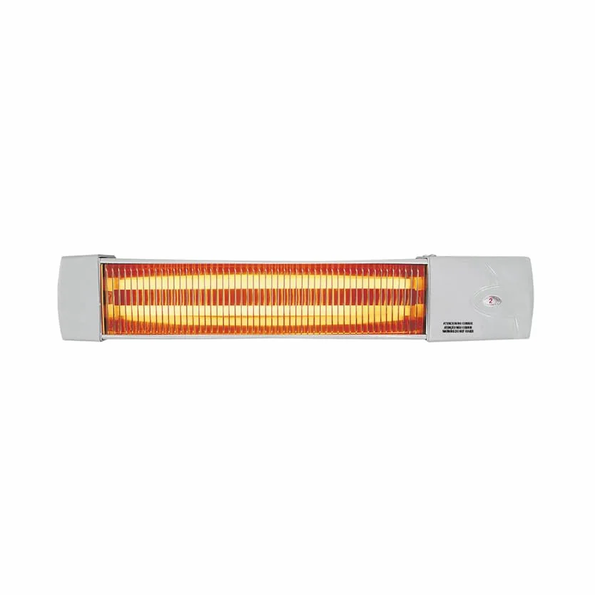 Estufa de baño de cuarzo orientable 600-1200W, ideal para calentar espacios pequeños de forma eficiente y rápida.