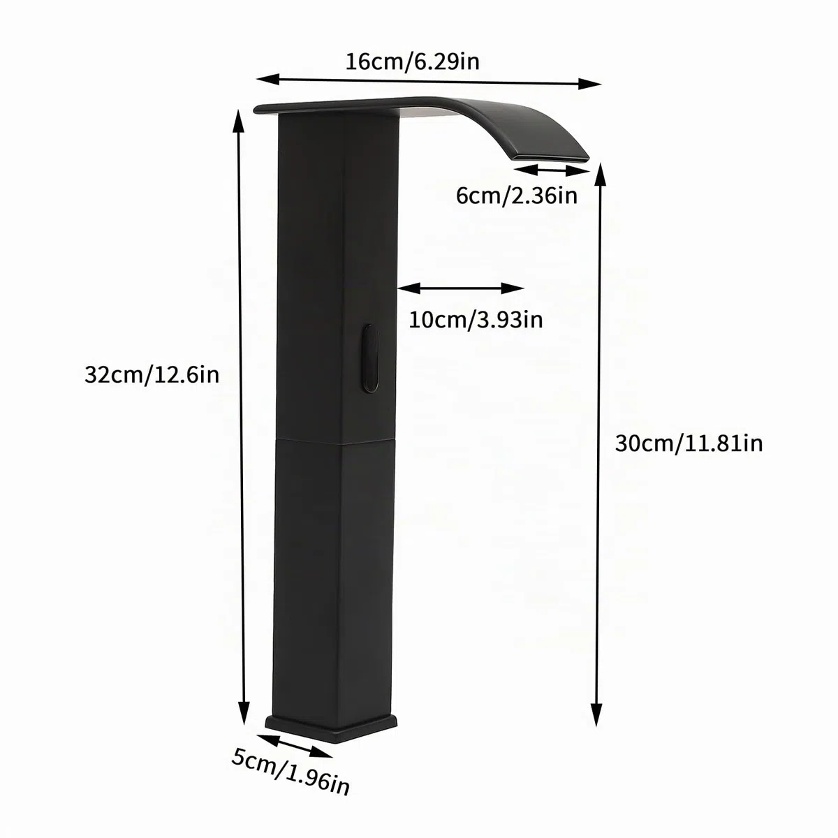 Sensor de Grifo Automático Negro con Temperatura Ajustable e Infrarrojo Grifo Sensor Automatico Acero Inoxidable Grifo Lavabo Sensor Automático para Restaurantes/Escuelas/Hoteles