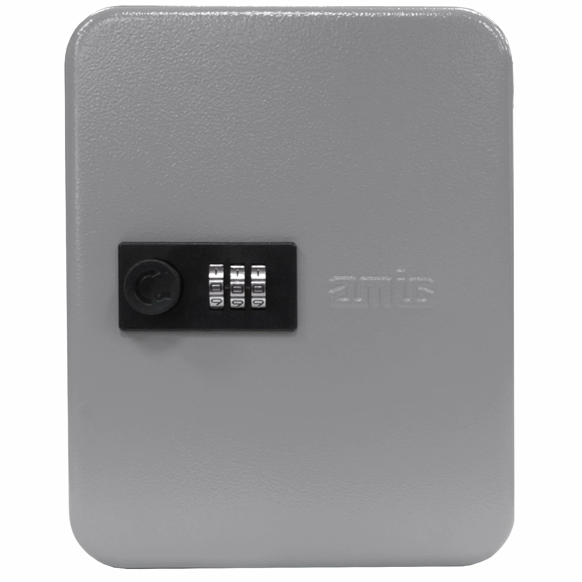 Amig Portallaves Seguro Organizador Acero Cierre Combinación Capacidad 45 Llaves Armario 300x240x70 mm Gris Epoxi