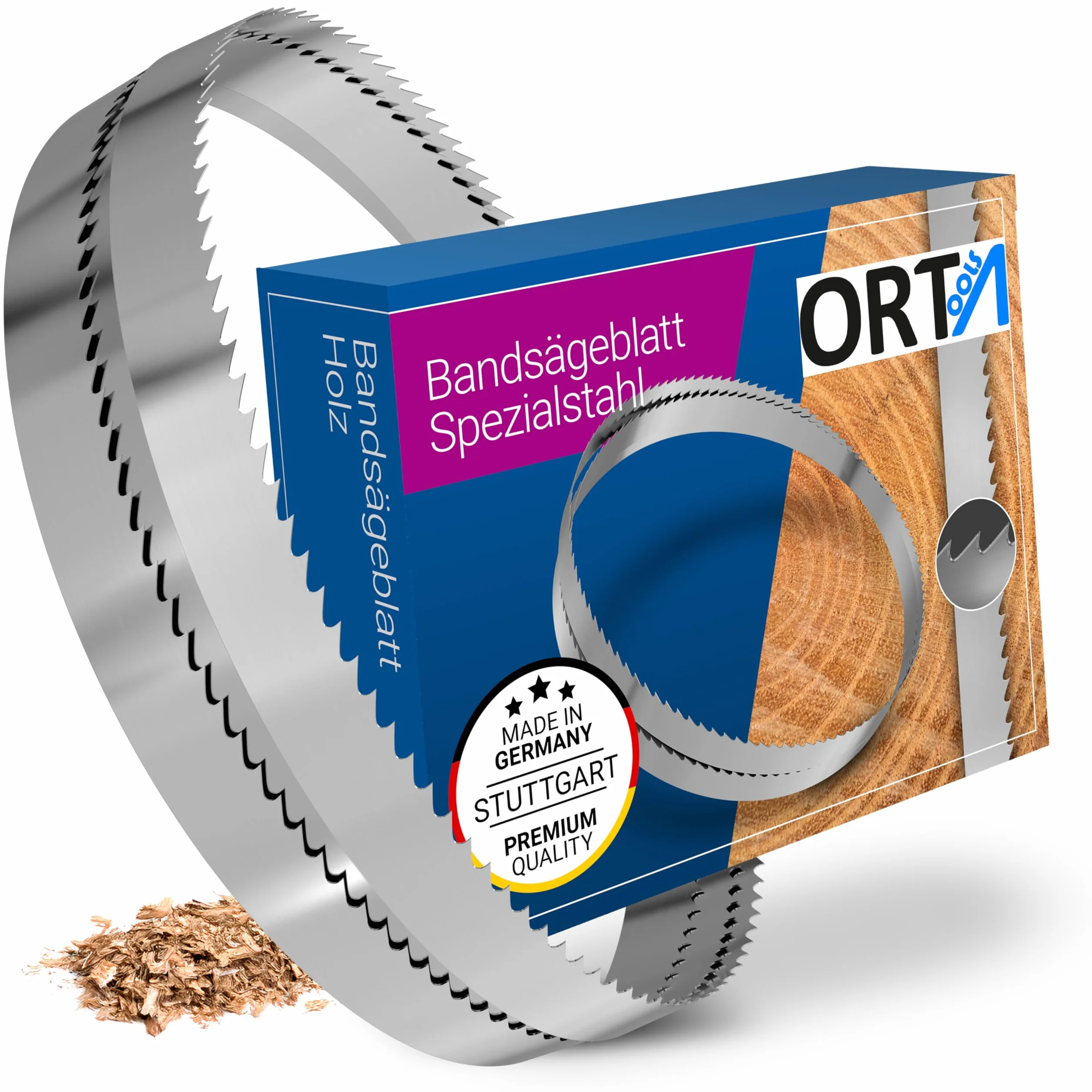 Einhell TC-SB 200 - Hoja de sierra de cinta para madera (3 unidades, 1400 x 6 x 0,45 x 4 mm)