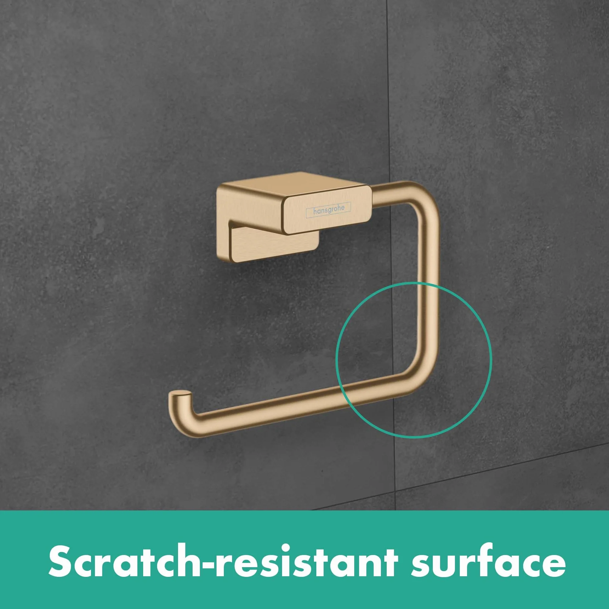 hansgrohe AddStoris Portarrollos sin tapa, bronce cepillado, 41771140