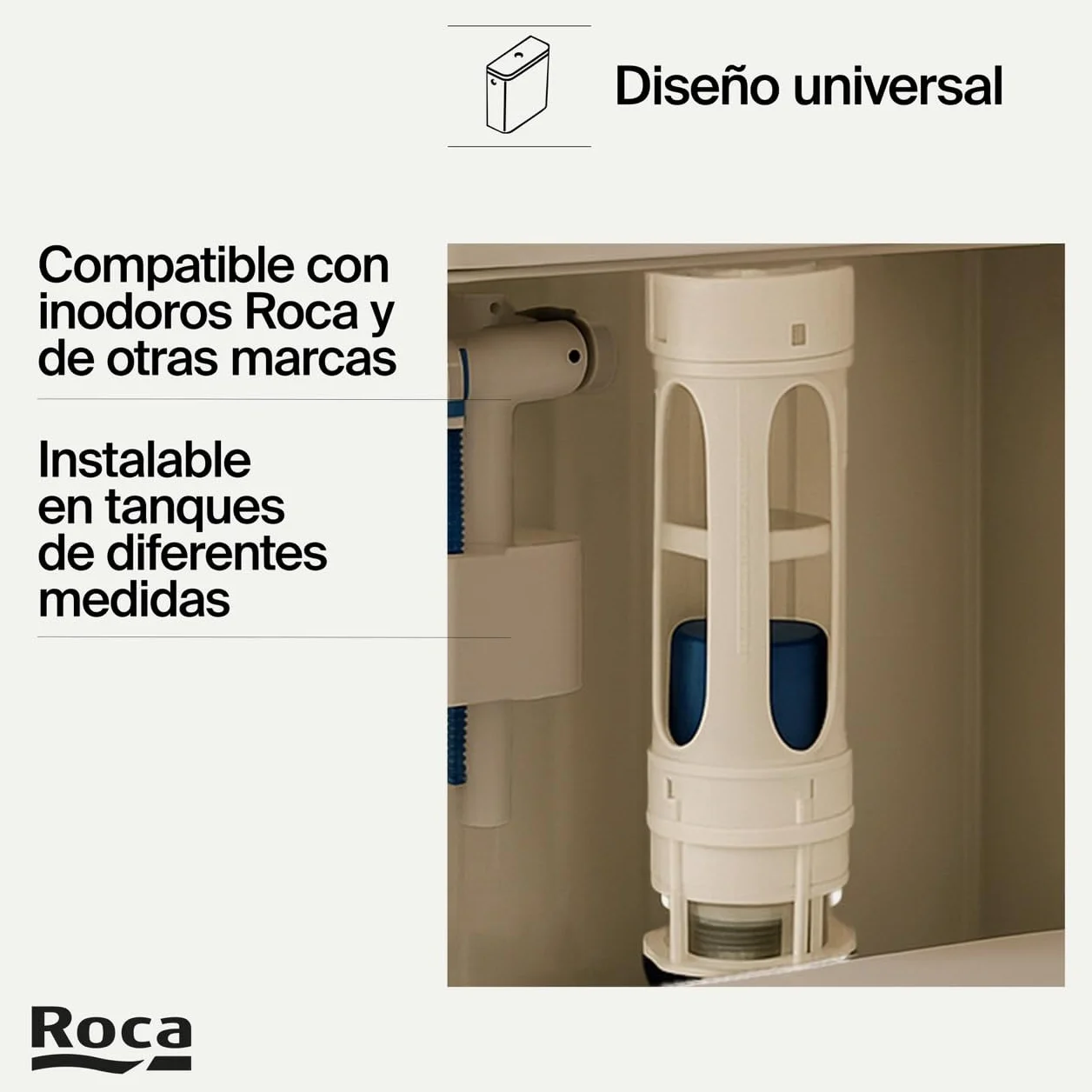 Roca Kit Mecanismo Descarga D2-D Recambio Porcelana