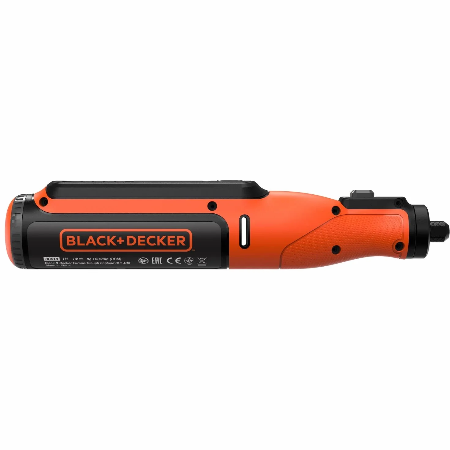 BLACK+DECKER Multi-Herramienta Rotativa 7,2V, Control de Velocidad Variable, Batería Integrada de 1.5Ah, Incluye 53 Accesorios y Estuche de Transporte, BCRT8IK