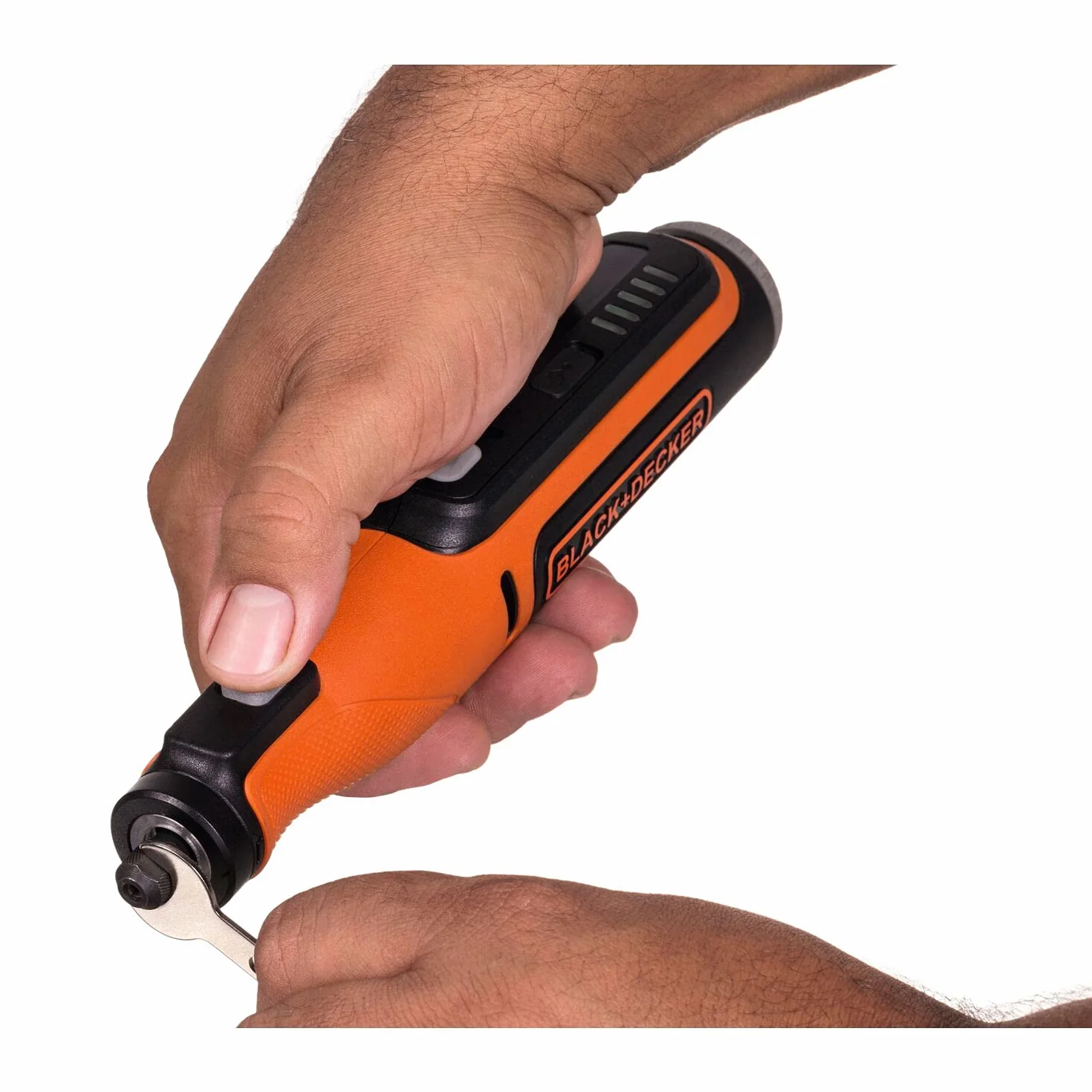 BLACK+DECKER Multi-Herramienta Rotativa 7,2V, Control de Velocidad Variable, Batería Integrada de 1.5Ah, Incluye 53 Accesorios y Estuche de Transporte, BCRT8IK