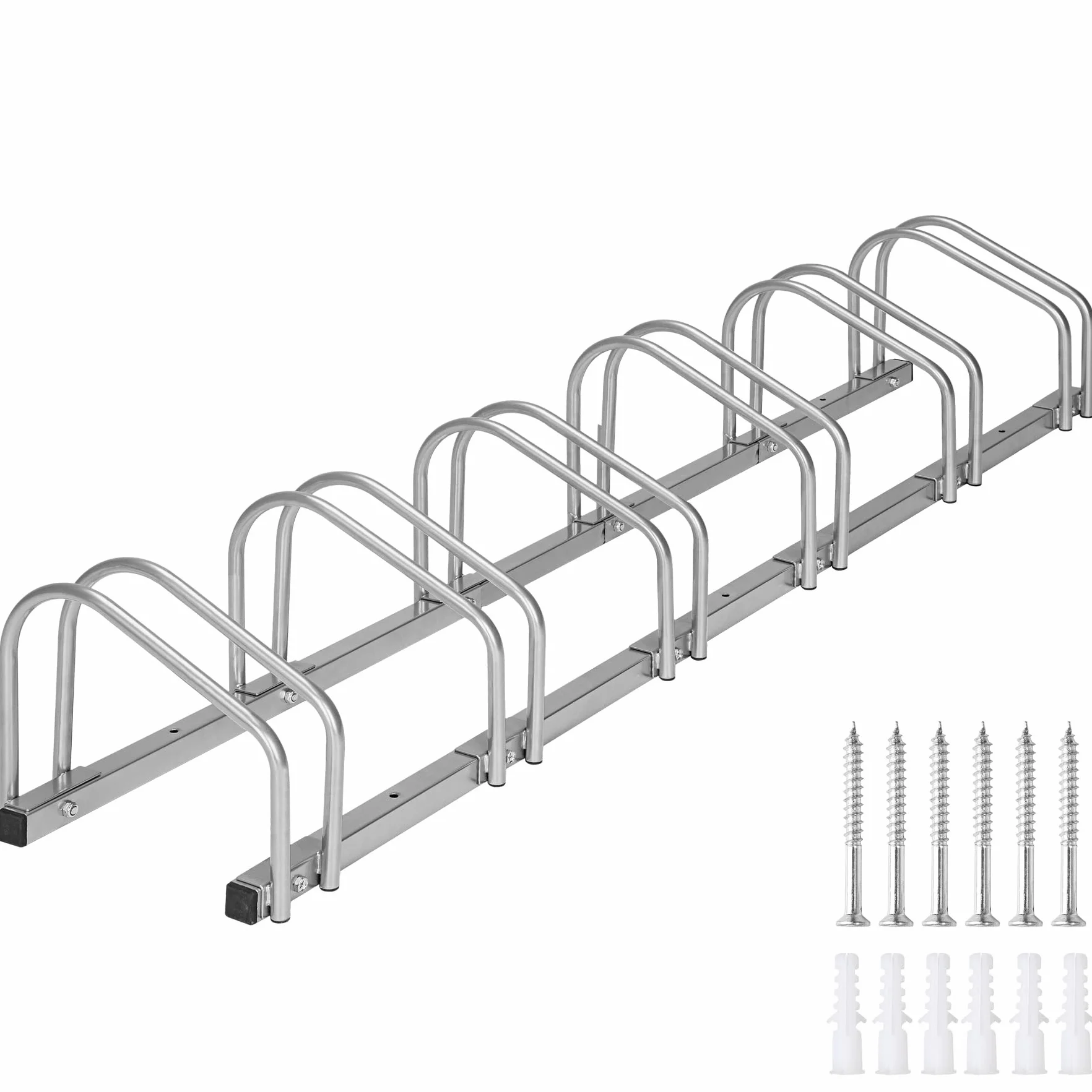 TecTake® Aparcamiento para Bicicletas Carretera o Montaña, Soporte Bicicletas Suelo, Bike Stand, Construcción de Acero Estable, Montaje Fácil, Soporte Bicicleta