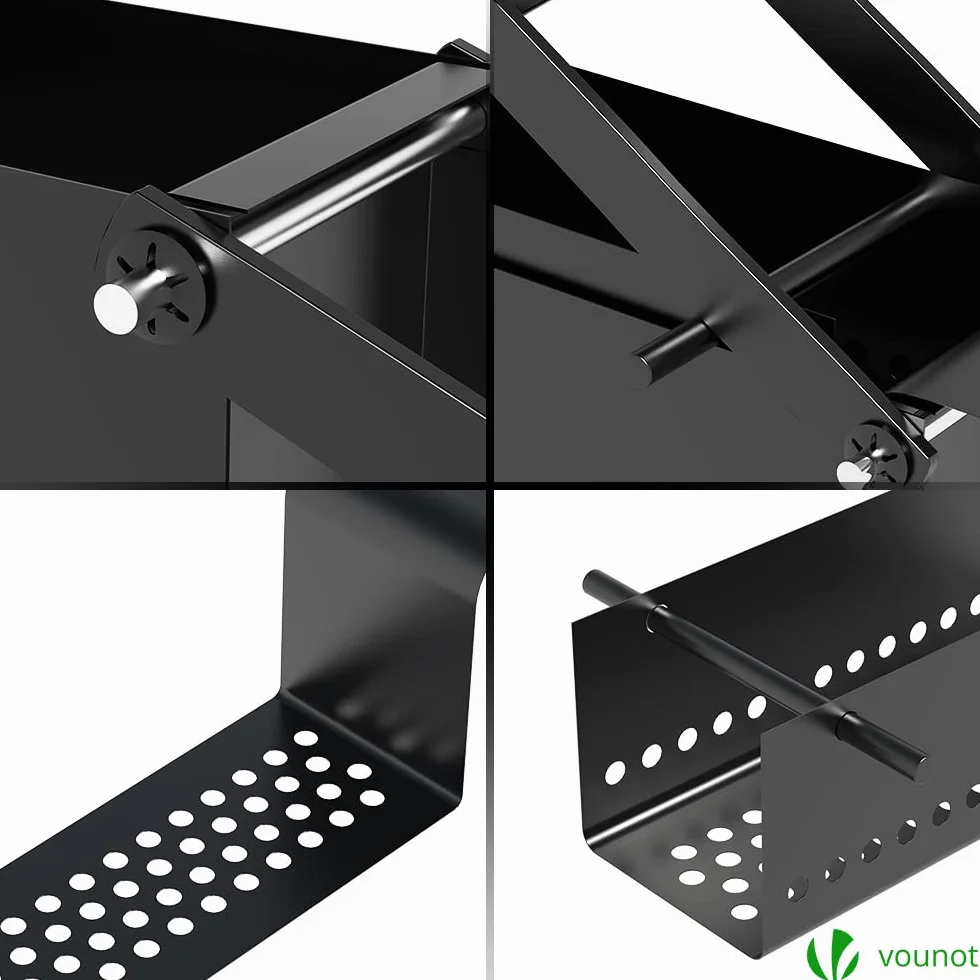 VOUNOT® Prensa Briquetas Papel, Fabricante de Briquetas, Máquina Compactadora Manual para Transformar Periódico Usado en Ladrillo Registro para Estufa de Hogar, Chimenea, Acero, 12 x 26 x 9 cm