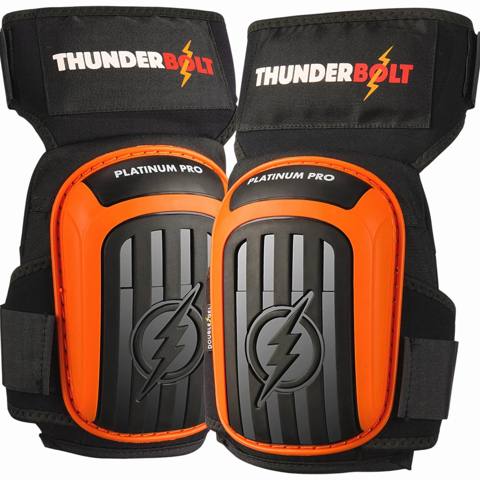 Thunderbolt Rodilleras para hombre (Naranja)