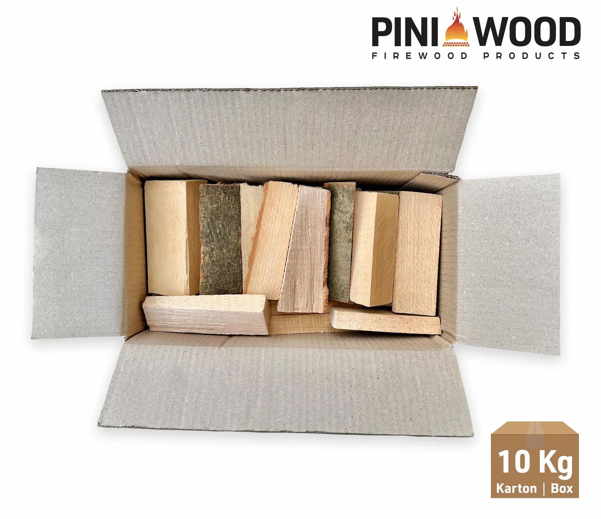 PINI Mini leña de haya seca 15 cm para horno de pizza portátil 10 kg
