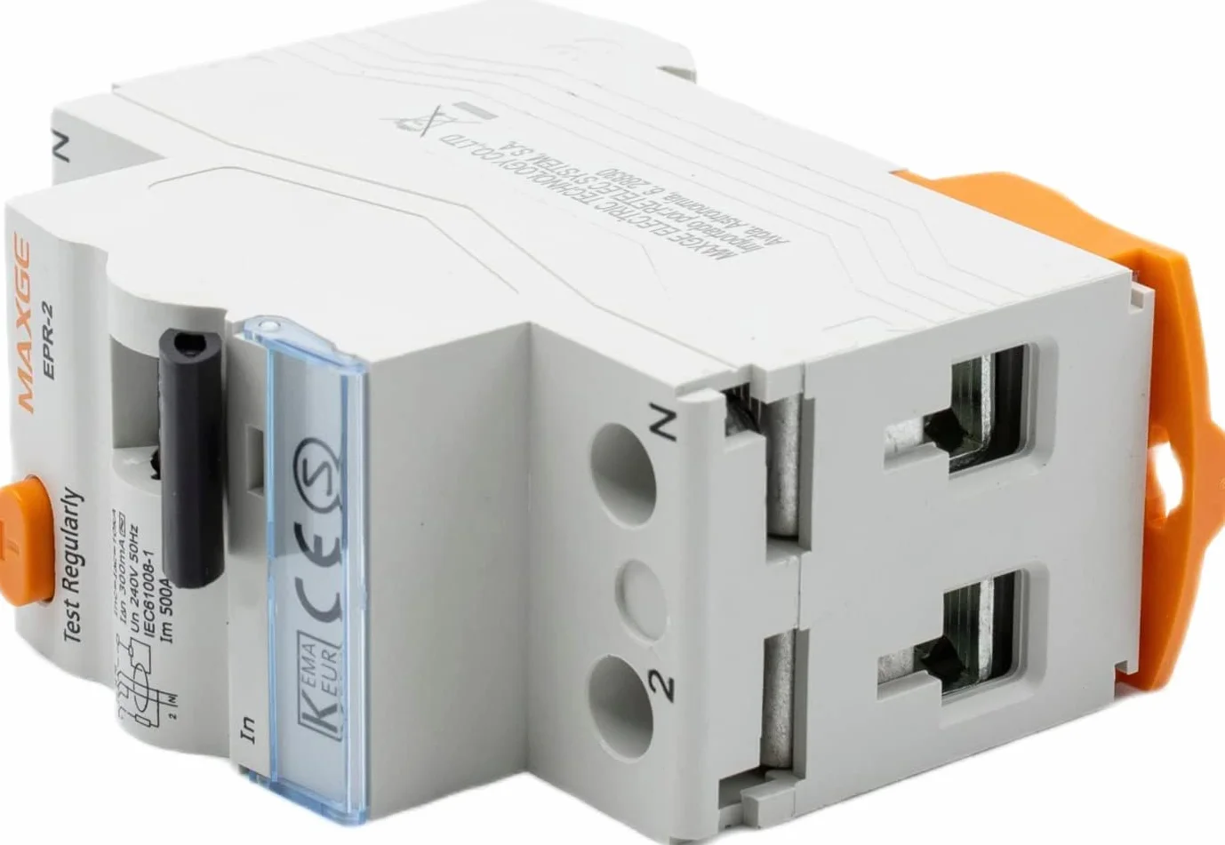 Interruptor diferencial industrial Monofásico Clase A 30mA 10kA 2P 40A superinmunizado