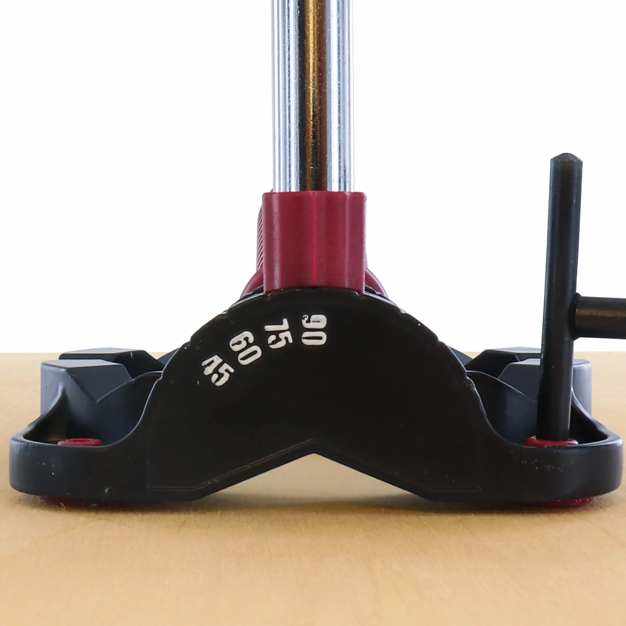 Milescraft 1318 DrillMate portátil - Accesorio de guía Compatible con la mayoría de taladros de 3/8 pulgadas - Base autocentrante - Lecturas multiángulo