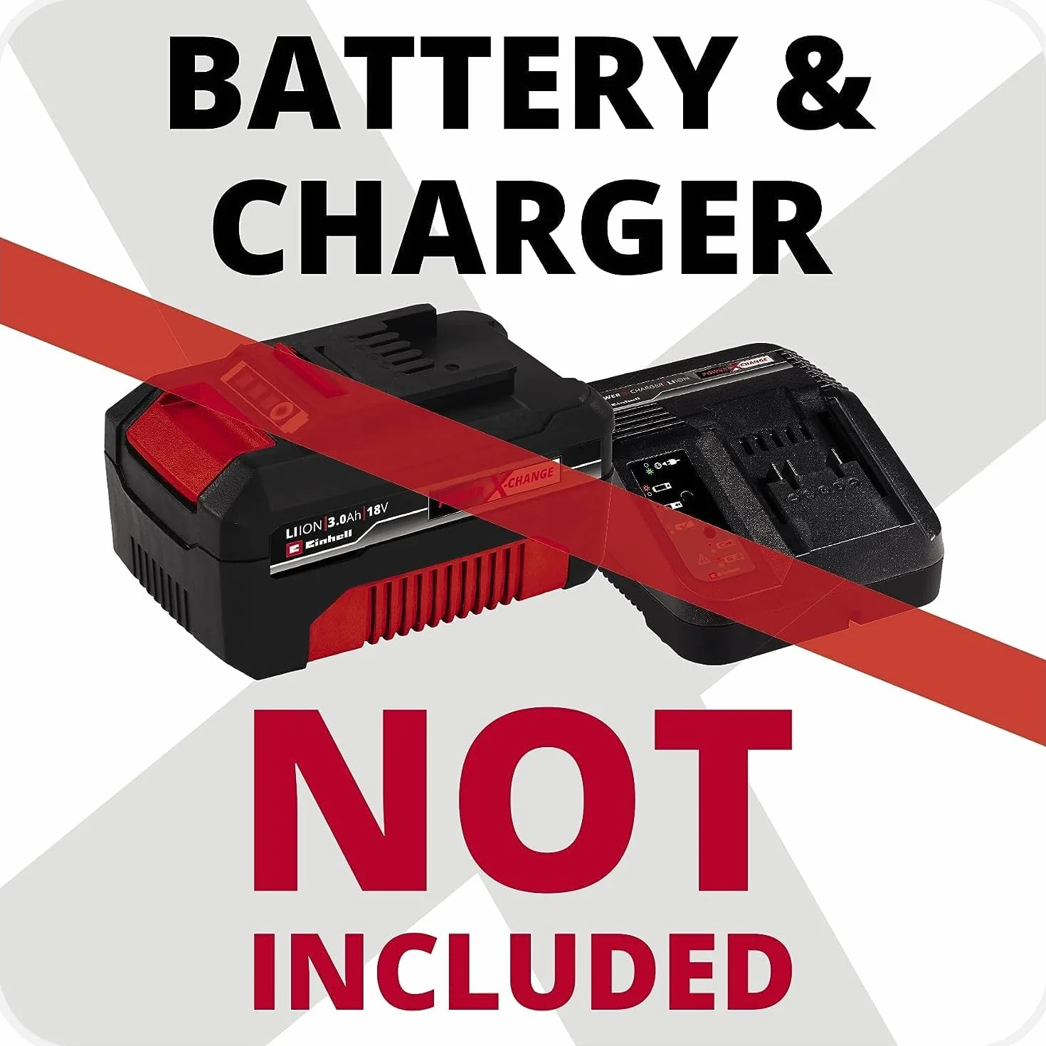 Einhell Lámpara inalámbrica TE-CL 18/2000 LiAC - Solo Power X-Change (18 V, iones de litio, cabezal giratorio, función híbrida, batería y cargador no incluidos)