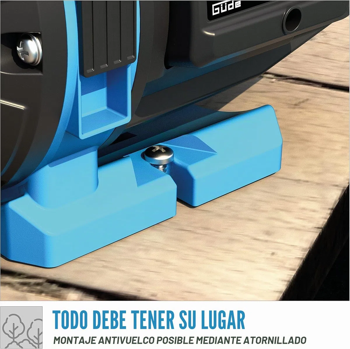 Güde Bomba de jardín GP 6035 (600 W, caudal máx. 3200 l/h, altura de aspiración hasta 7 m, rosca de conexión de 1" IG, bomba jet para riego de jardín)