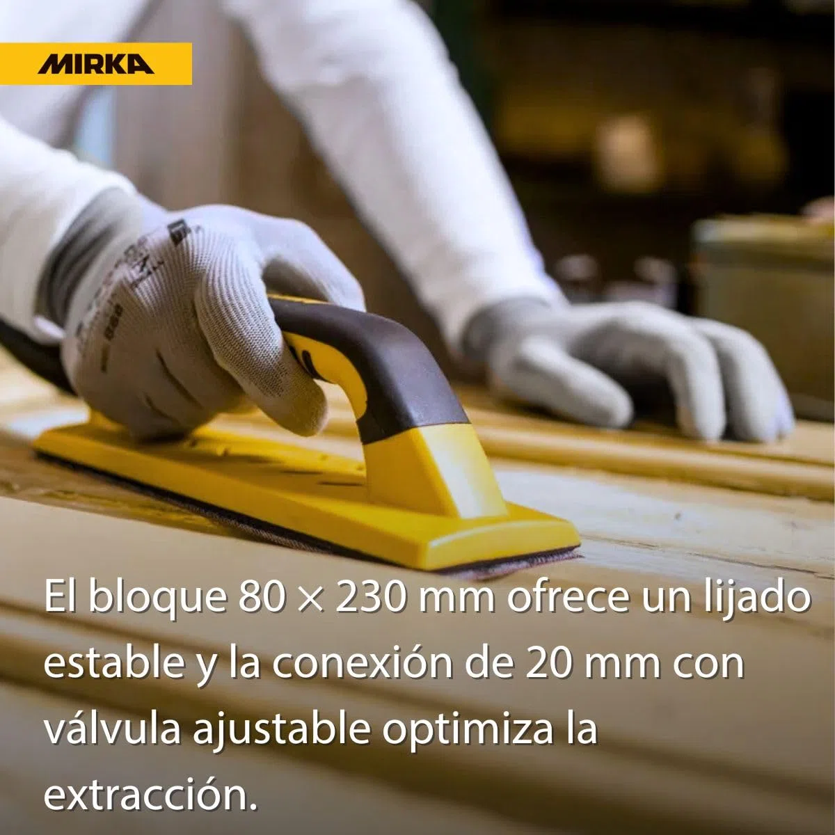 Mirka Bloque de lijado Handy Starter-Kit con abrasivo 80x230mm