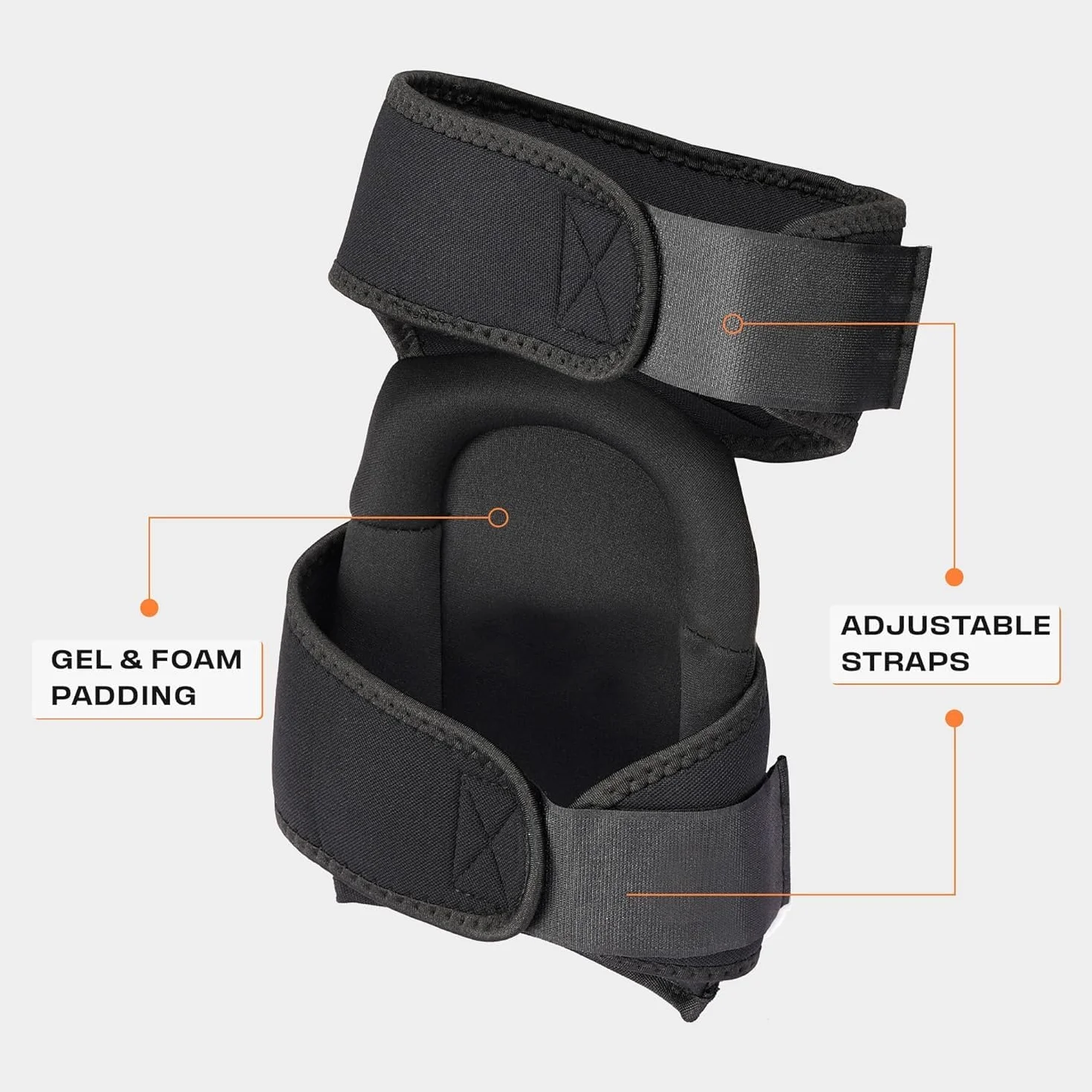 Thunderbolt Rodilleras para hombre (Naranja)