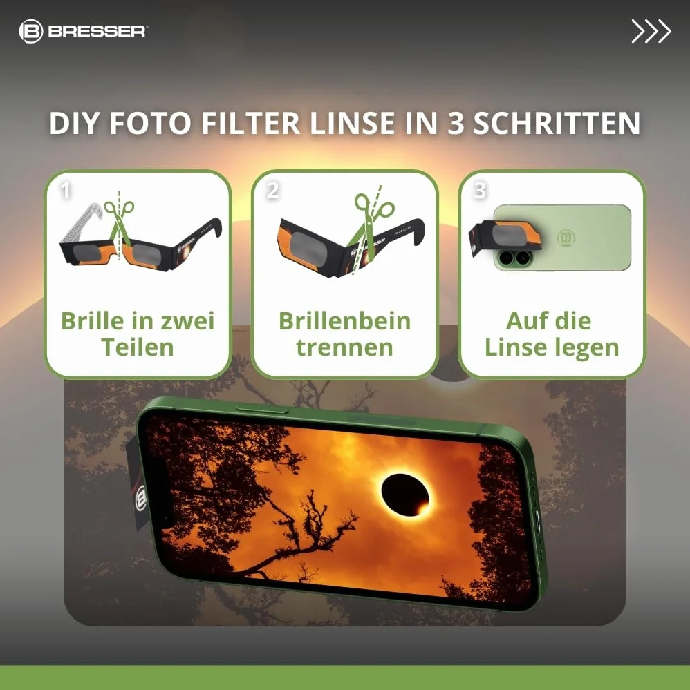 Bresser Gafas de Eclipse Solar (10 unidades)
