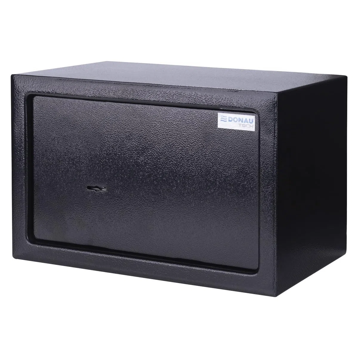 Caja fuerte para muebles DONAU TECH 8,5 L / 31 x 20 x 20 cm/manual para muebles/Caja fuerte para suelo o pared, incluye 2 llaves/Color negro