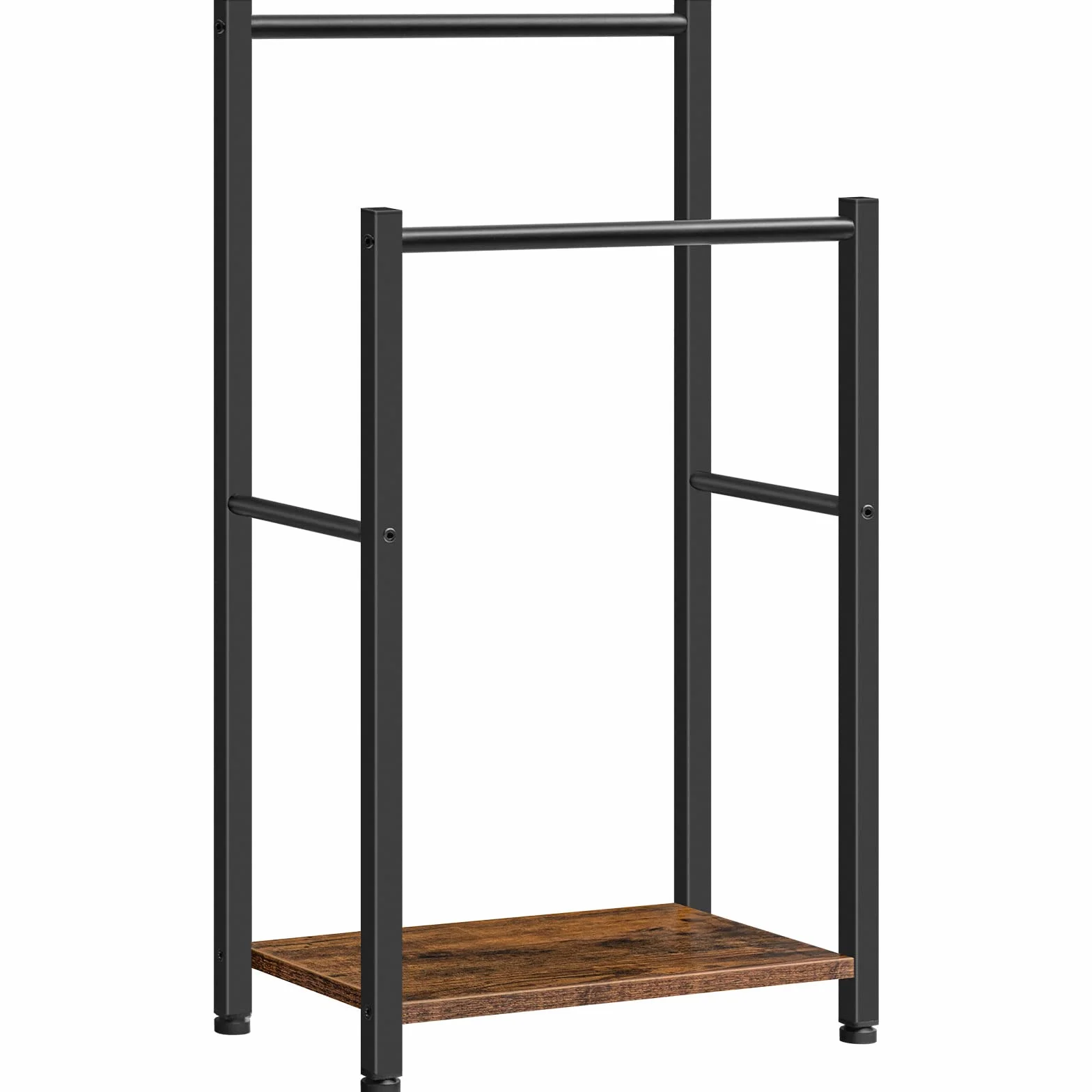 HOOBRO Toallero de Pie 2 Barras 42 x 24 x 80 cm Acero Ahorra Espacio EBF02LB01
