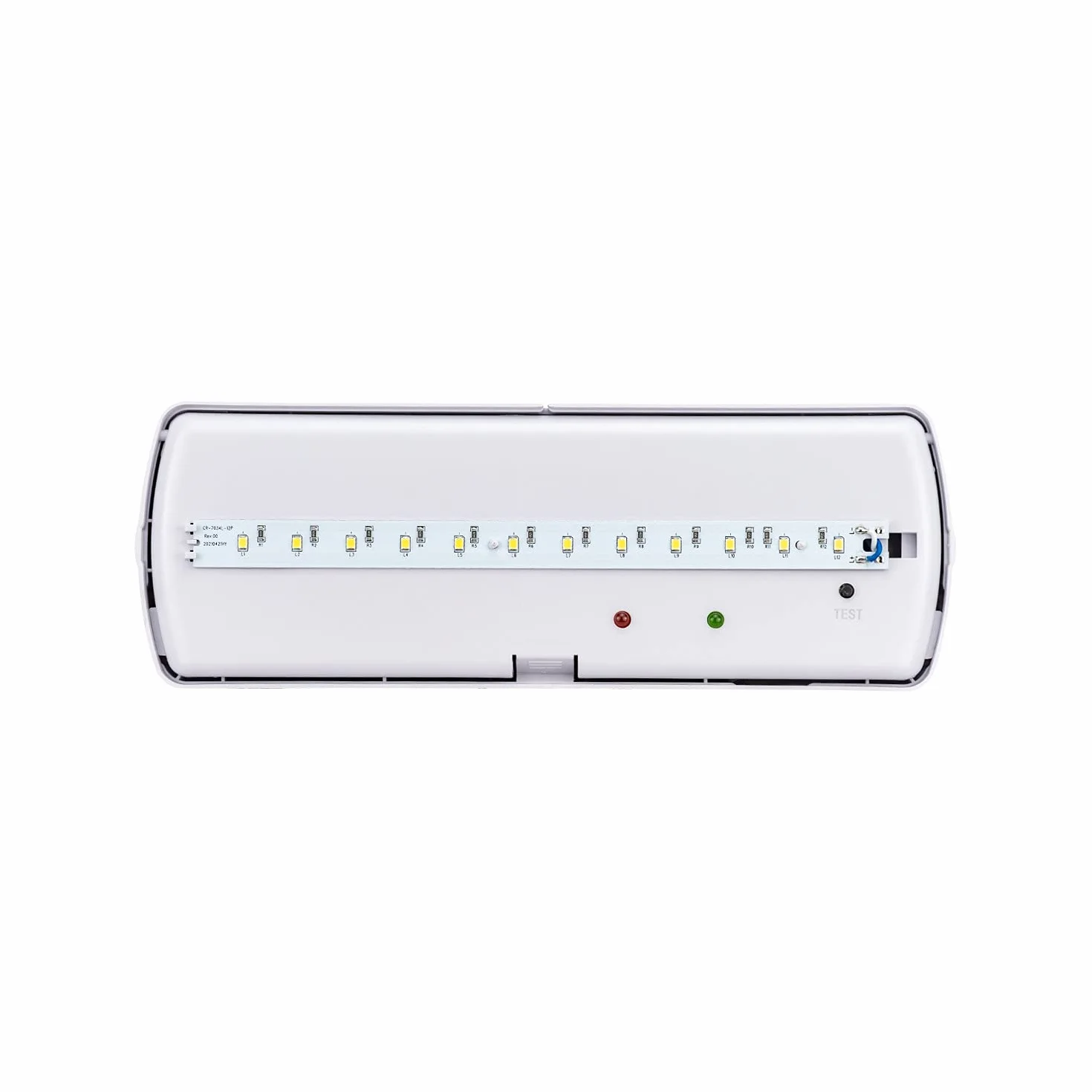 Popp® Luz de Emergencia LED de 300 Lumenes. Permanente - No permanente. 2 Horas de Autonomía Blanco Frío 6000K. Instalación en Superficie. Resistente al fuego. (Superficie-300Lúmen, 1 UNIDAD)