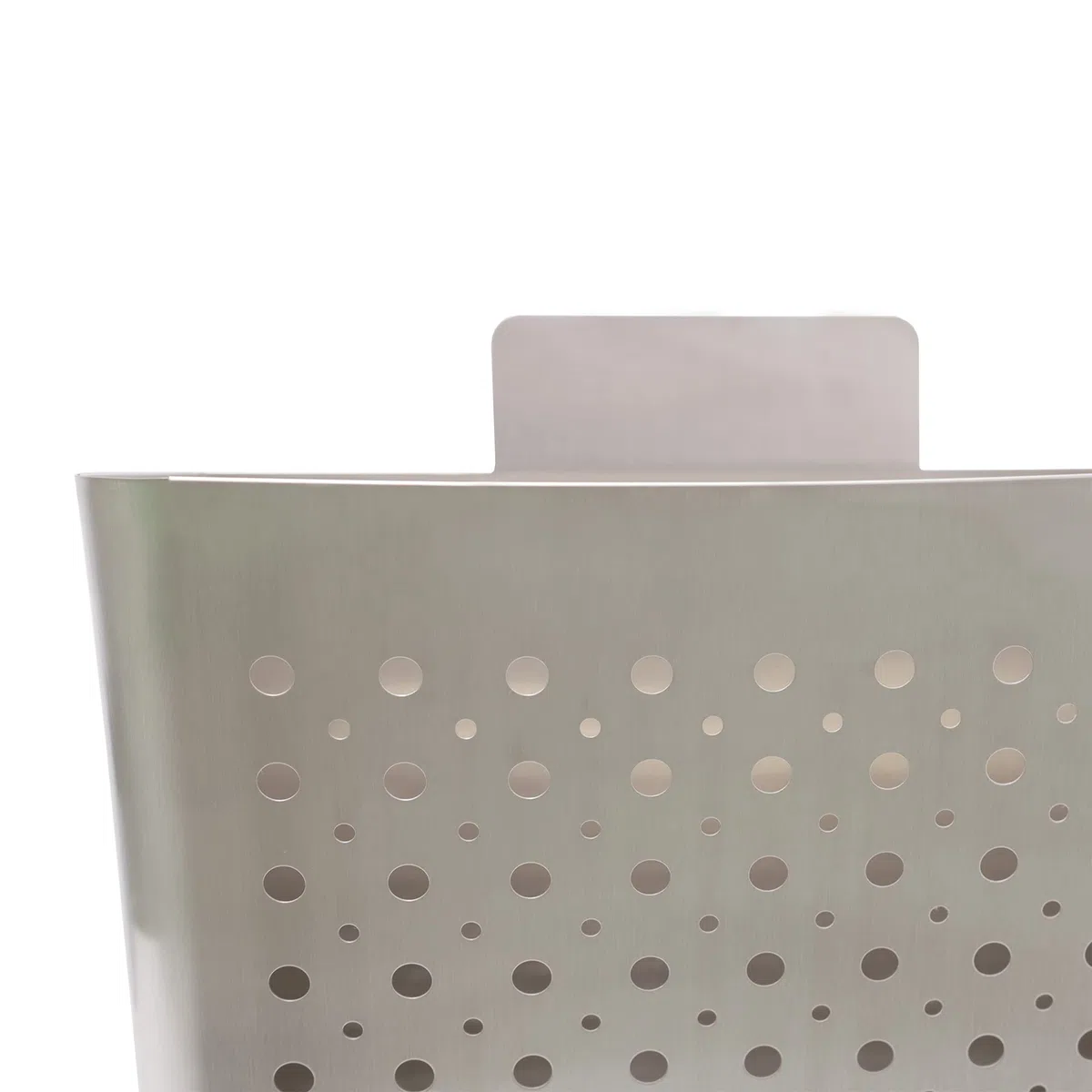 Amig - Cesta de publicidad - Buzón para Publicidad con Rejilla Frontal - Uso exterior - Acero inoxidable - Resistente a la corrosión - Plateado - 32 x 36 x 19 cm