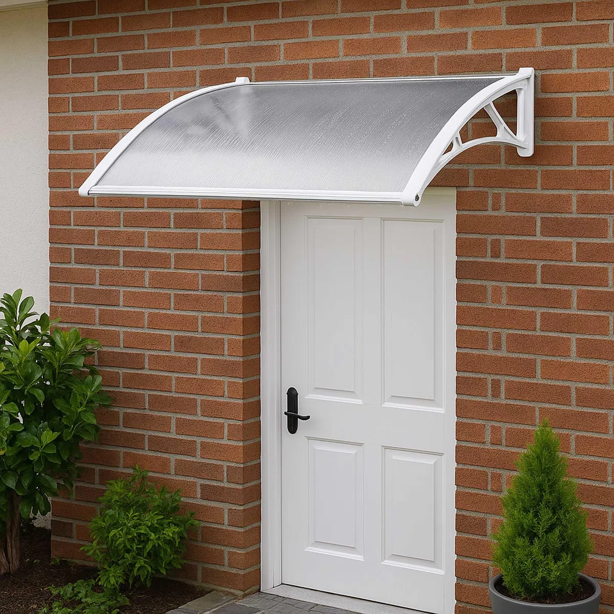 WERKA PRO Marquesina de policarbonato Blanca 80 x 120 cm