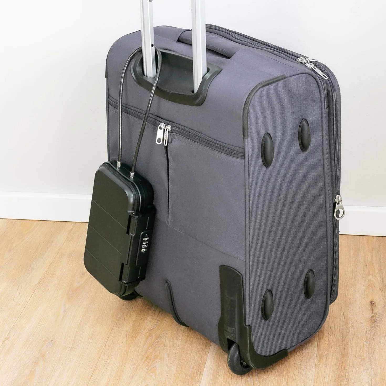 HMF 318-02 Caja fuerte portátil con cerradura de combinación, impermeable 23,5 x 14,5 x 5,8 cm