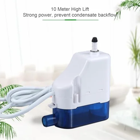 Bomba de Condensado Bomba de Drenaje Automática de Aire Acondicionado de 24L/H con Tanque de Agua de 0,07L HVAC para Máquina Montada en la Pared 1-3P
