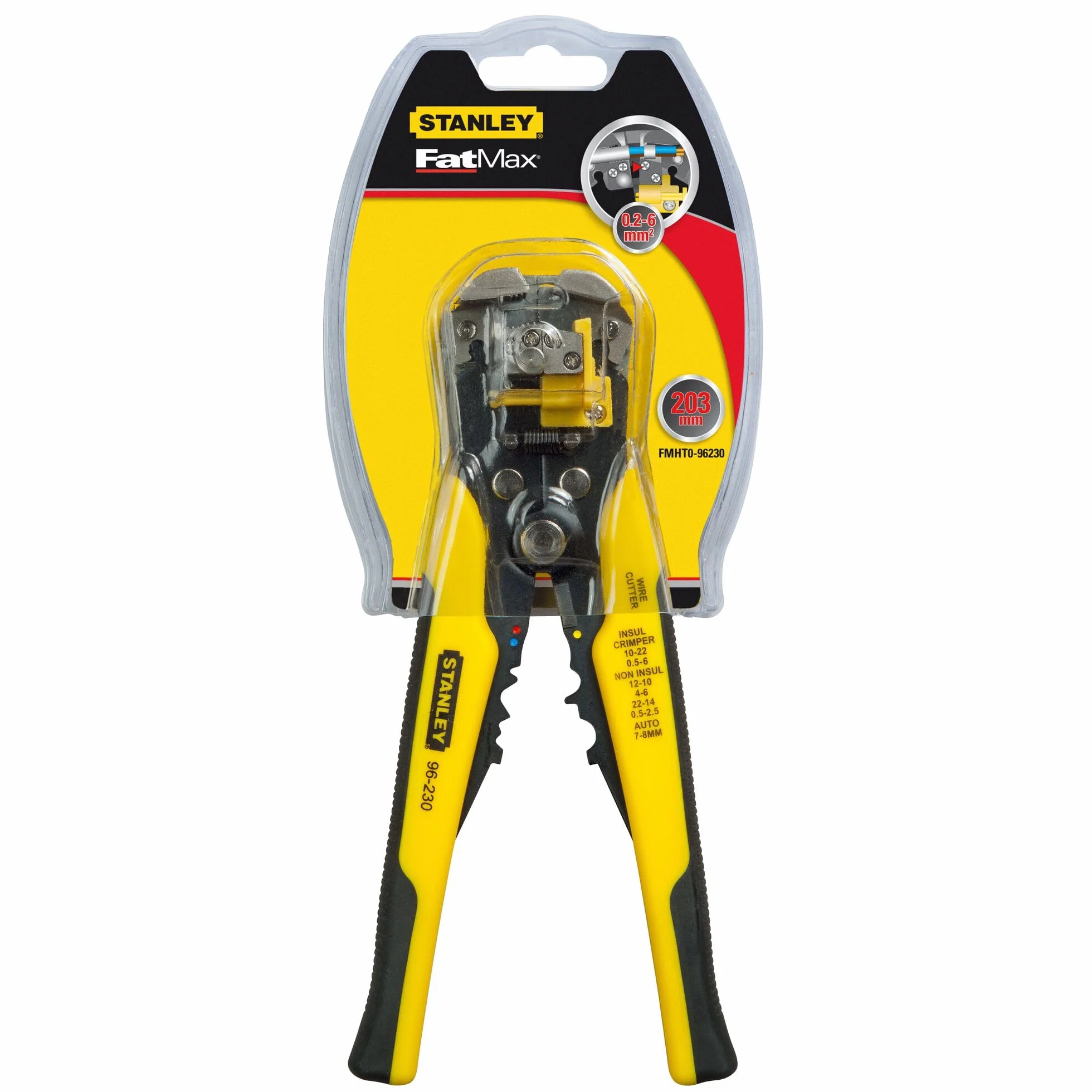 Stanley Fmht0-96230 - Alicate Pelacables Automatico, Negro, Amarillo