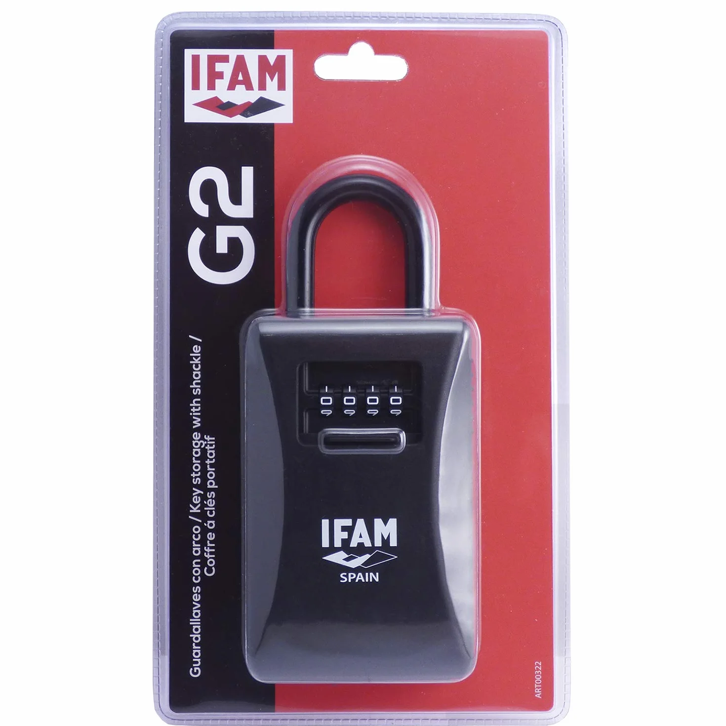 IFAM Guardallaves G2 Candado Guarda Llaves Combinación 4 Dígitos Aleación de Zinc Capacidad 15 Llaves