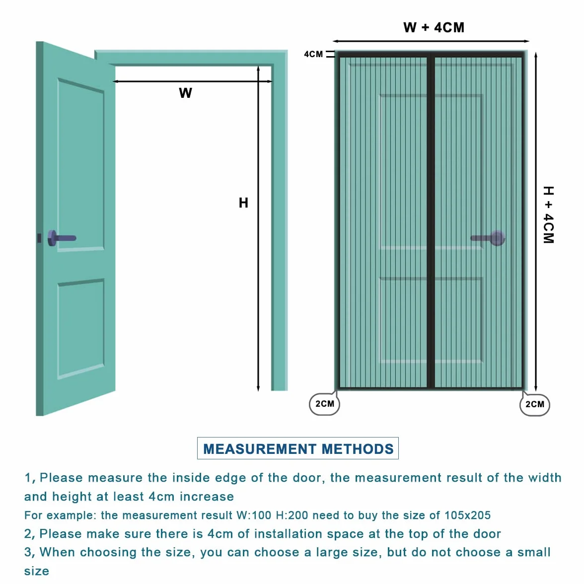 Cortina Mosquitera Magnética para Puertas, Versión Actualizada 150x210 cm Puerta de Malla Magnética, Blanco Cortinas para Puertas Exteriores, Fácil de Instalar y Lejos de Los Mosquitos