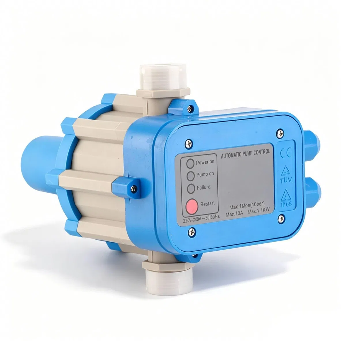 Presscontrol bomba agua, controlador automático de presión de bomba de agua de 10A 1.1Kw, regulador electrónico de interruptor de presión de 1Mpa 10 Bar