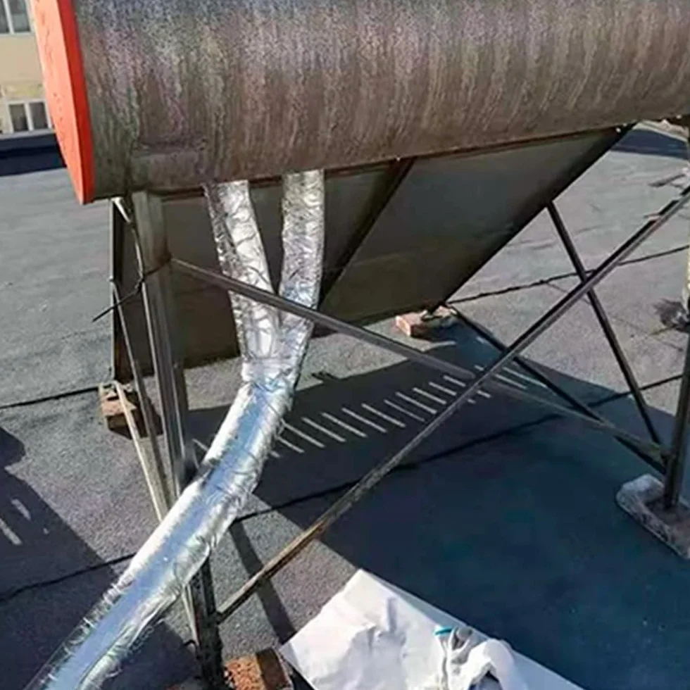 Kit para aislamiento sonoro de tuberías y bajantes: Banda de aislante acústico autoadhesivo 100% aluminio (5m x 10 cm) + Cinta de aluminio (10 m)