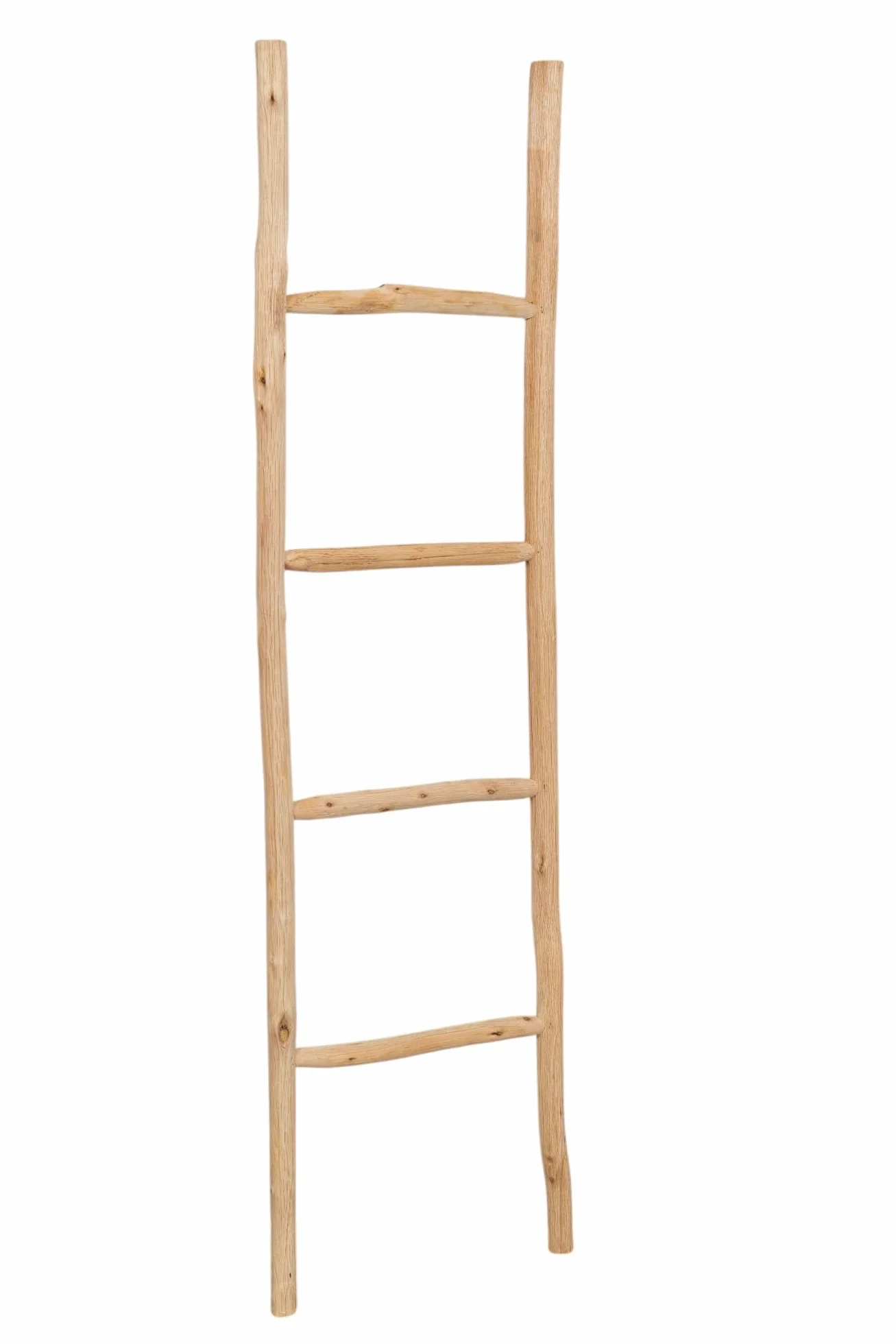 Escalera toallero baño 128 x 32 x 3 – Toallero de bambú decorativa