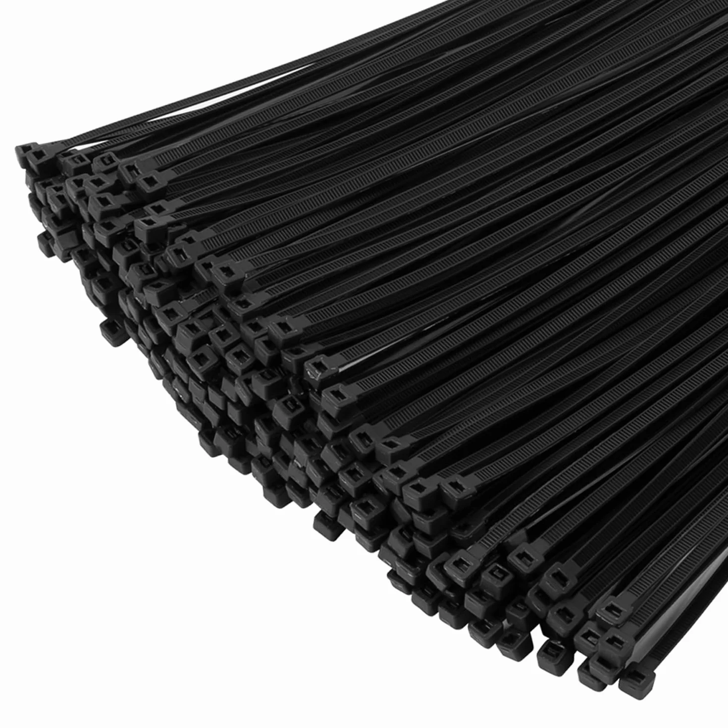 XINGO 1000 Piezas 300mm x 4.8mm Bridas para Cables Negras Resistentes UV