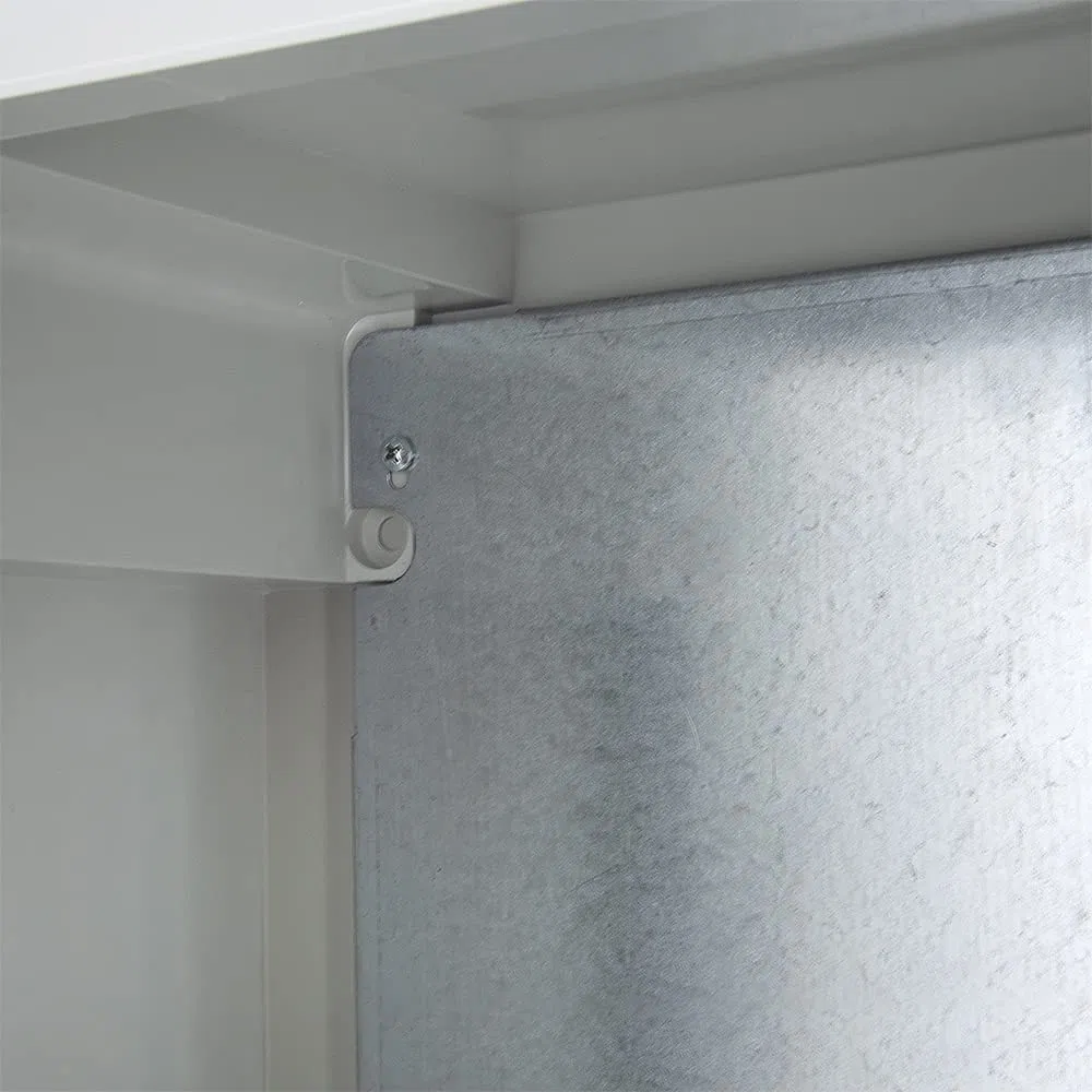 ELS Elektrotechnika Armario de distribución industrial IP65, placa de montaje galvanizada, con junta perimetral, carcasa de pared, carcasa vacía, plástico ABS, armario vacío, 220 x 310 x 140