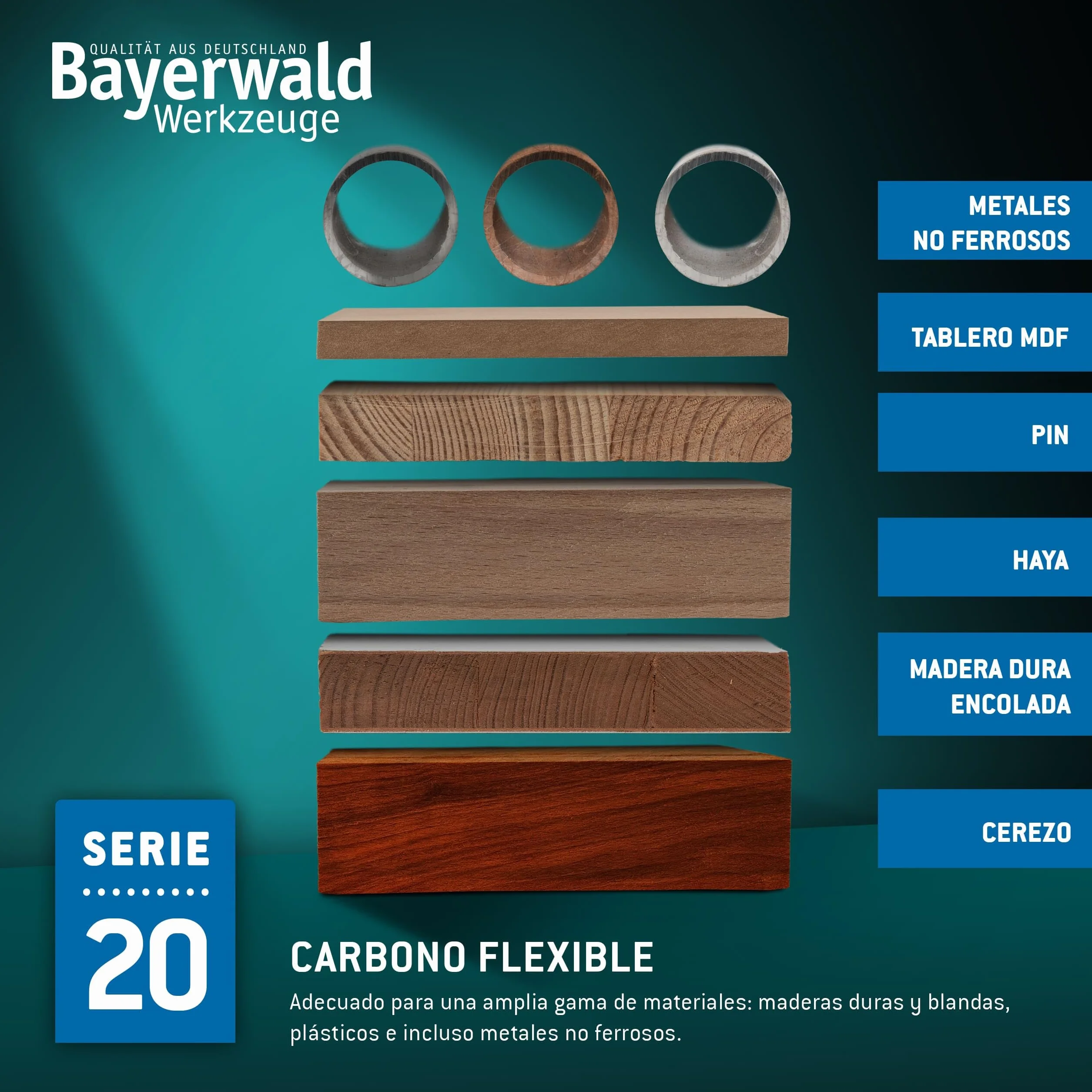 Bayerwald - Hoja de sierra de cinta de acero para herramientas (2100 x 6 x 0,36 x 6 mm, madera, metales no ferrosos, plástico, chapas finas/cinta de sierra apta para Flott. Scheppach, etc.
