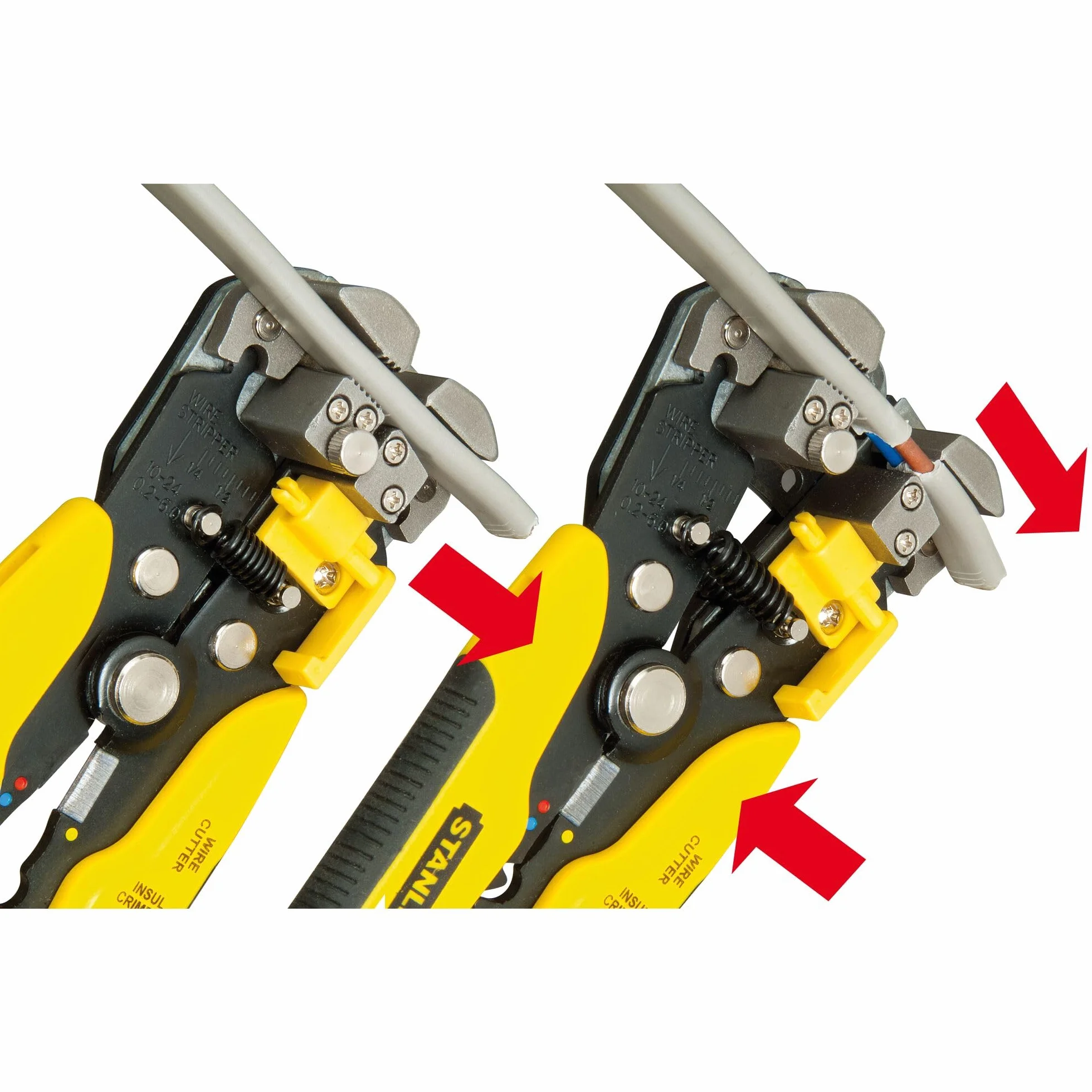 Stanley Fmht0-96230 - Alicate Pelacables Automatico, Negro, Amarillo