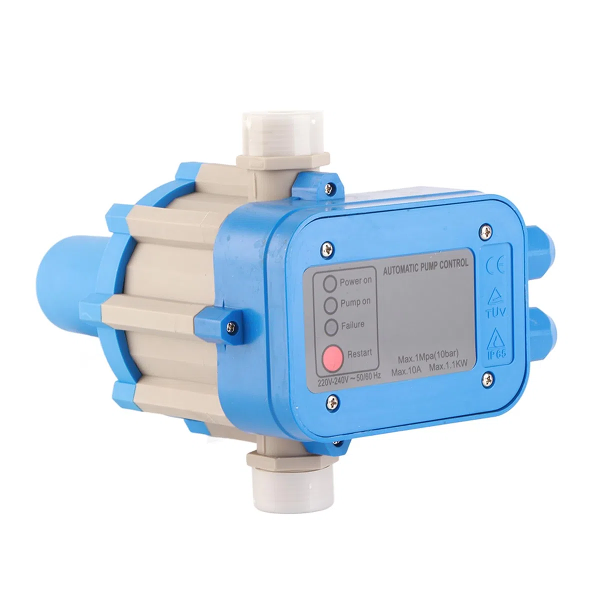 Presscontrol bomba agua, controlador automático de presión de bomba de agua de 10A 1.1Kw, regulador electrónico de interruptor de presión de 1Mpa 10 Bar