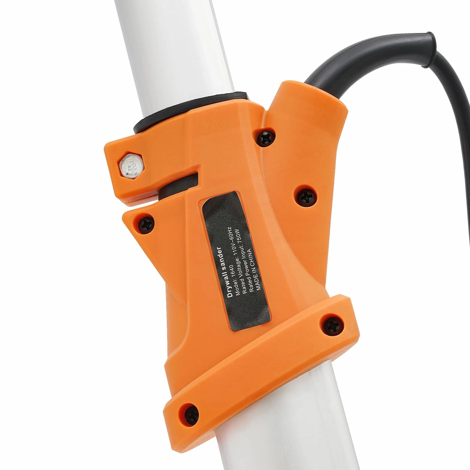 Donened - Lijadora para paneles en seco con LED y bolsa de recogida de polvo, 1250 W, 6 marchas, 800-1800 rpm, mango telescópico de hasta 2,2 m, para pulir y alisar