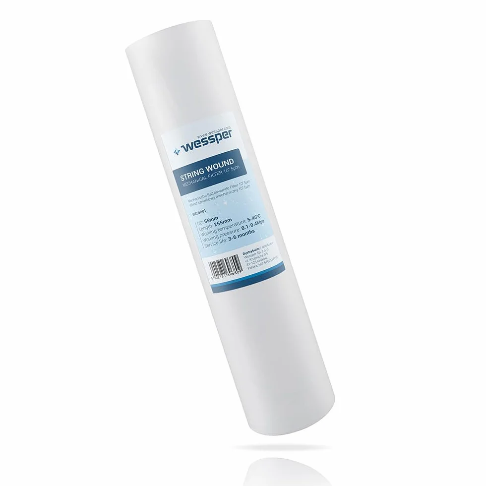 Wessper 10" Filtros de Cartuchos para Sedimentos de Polipropileno Hilado, filtración de partículas