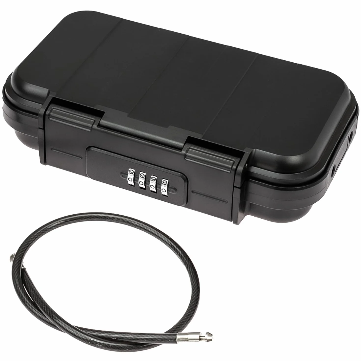 HMF 318-02 Caja fuerte portátil con cerradura de combinación, impermeable 23,5 x 14,5 x 5,8 cm