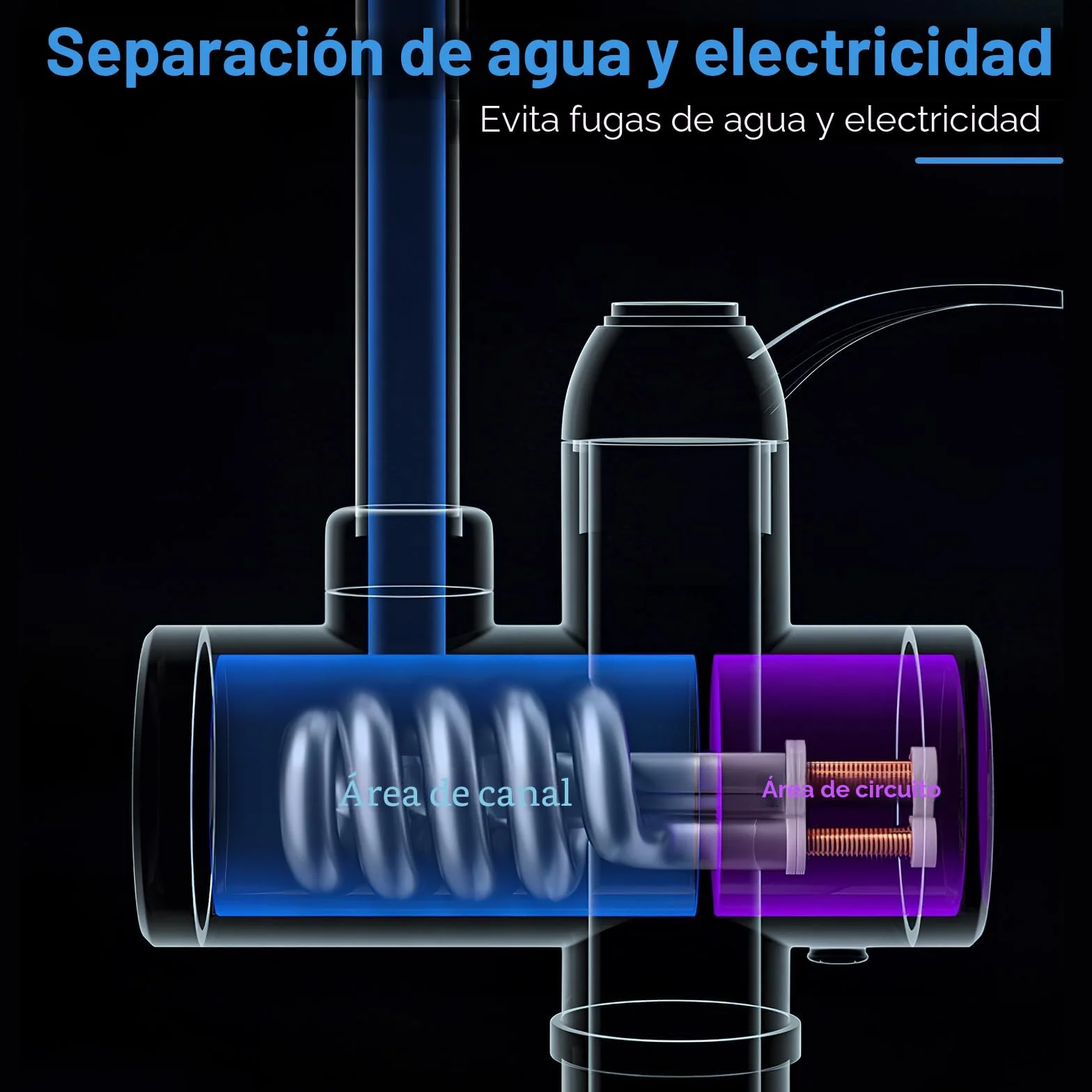 Grifo instantáneo de 220 V, 3000 W, calentador de agua eléctrico, grifo rápido con pantalla digital LED, cocina, baño, acero inoxidable, grifo eléctrico