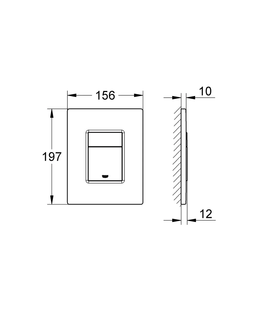 Grohe GRO38966SH0 Concetto Cisterna para inodoro