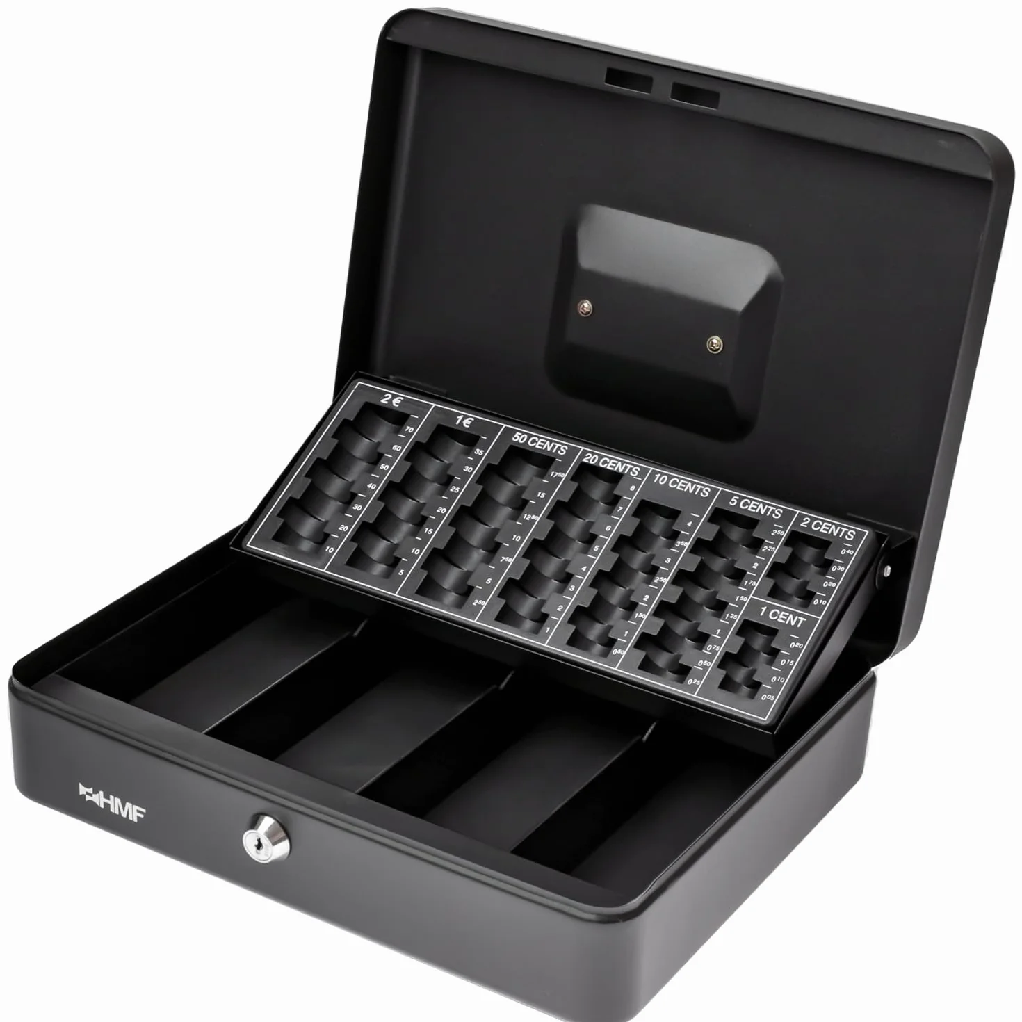 HMF 4215-02 Caja de caudales para contar dinero 30 x 24 x 9 cm negro
