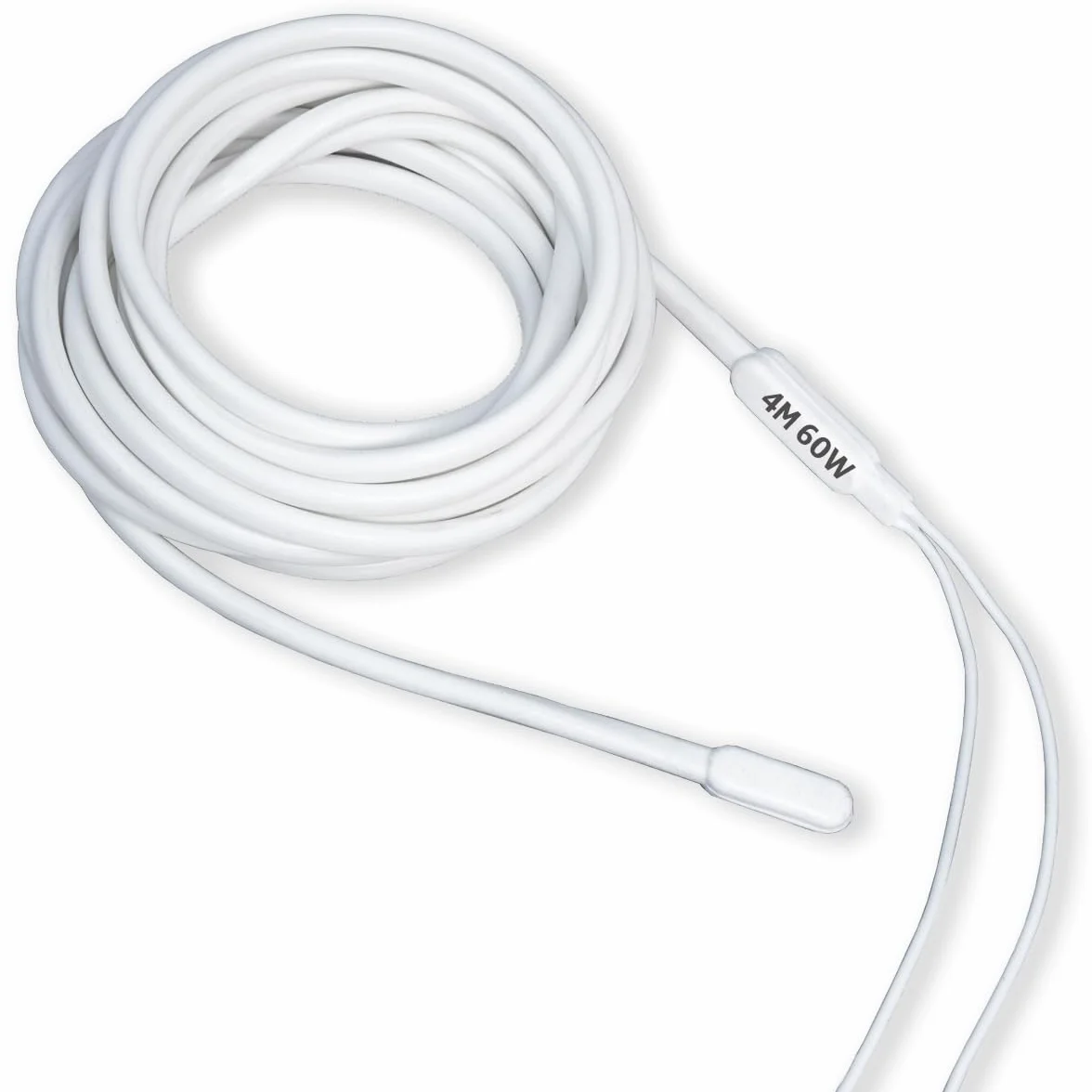 GOLDMAN SERVICE | Cable Calefactor Resistencia Bipolar de Silicona Anti Congelación Tuberías | 4 Metros, 60 Vatios | Incubadoras, Acuarios, Reptiles, Invernaderos, Fermentación (4 m | 60W)