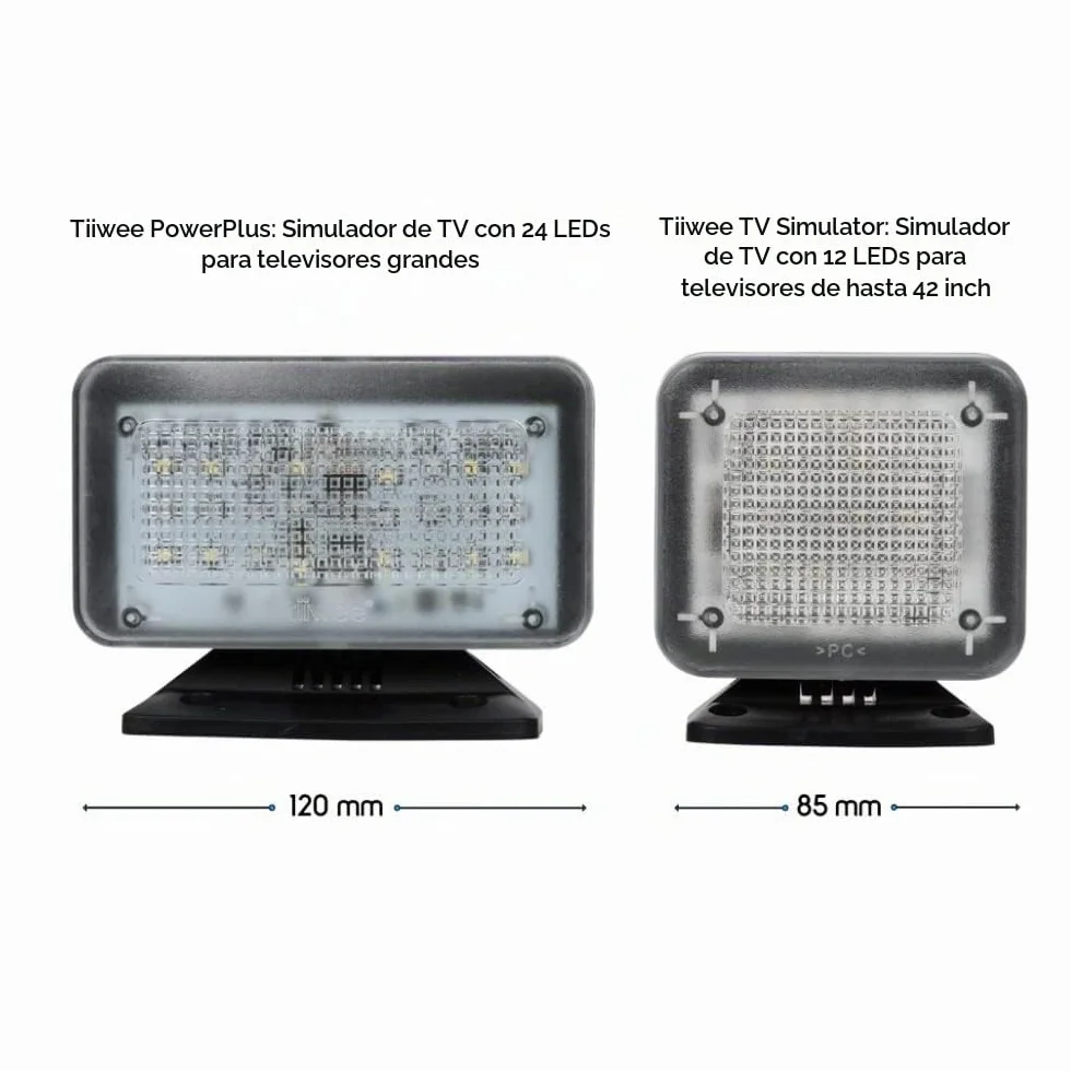 tiiwee Simulador de TV PowerPlus 24 LED TV Falsa con Adaptador de Red para Televisores Grandes