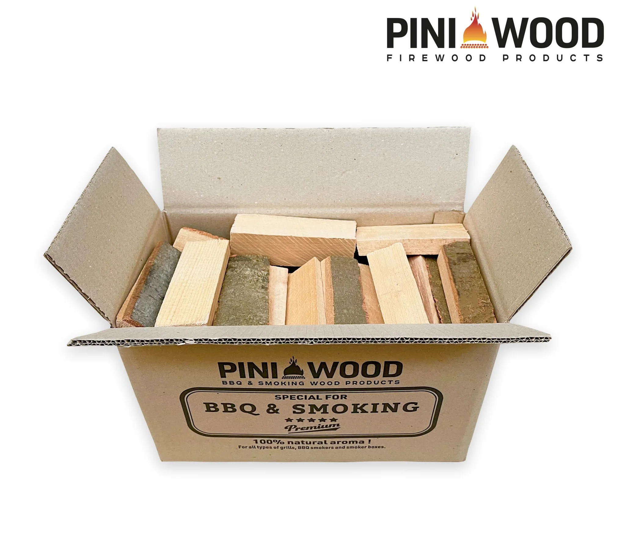 PINI Mini leña de haya seca 15 cm para horno de pizza portátil 10 kg
