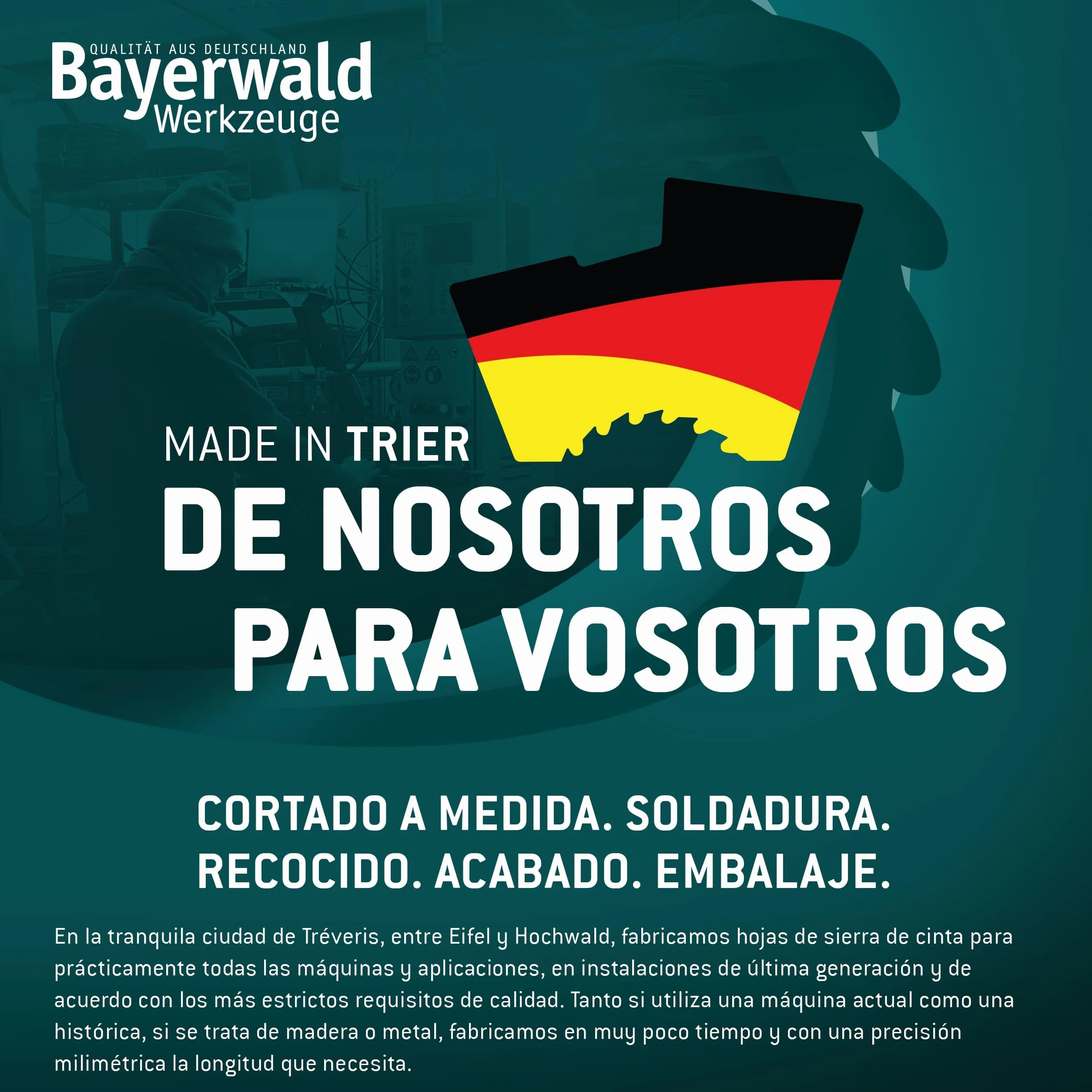 Bayerwald Uddeholm - Hoja de sierra de cinta (2100 x 15 x 0,5 x 6, para todos los tipos de madera/cinta de sierra, apta para flota Scheppach, etc.
