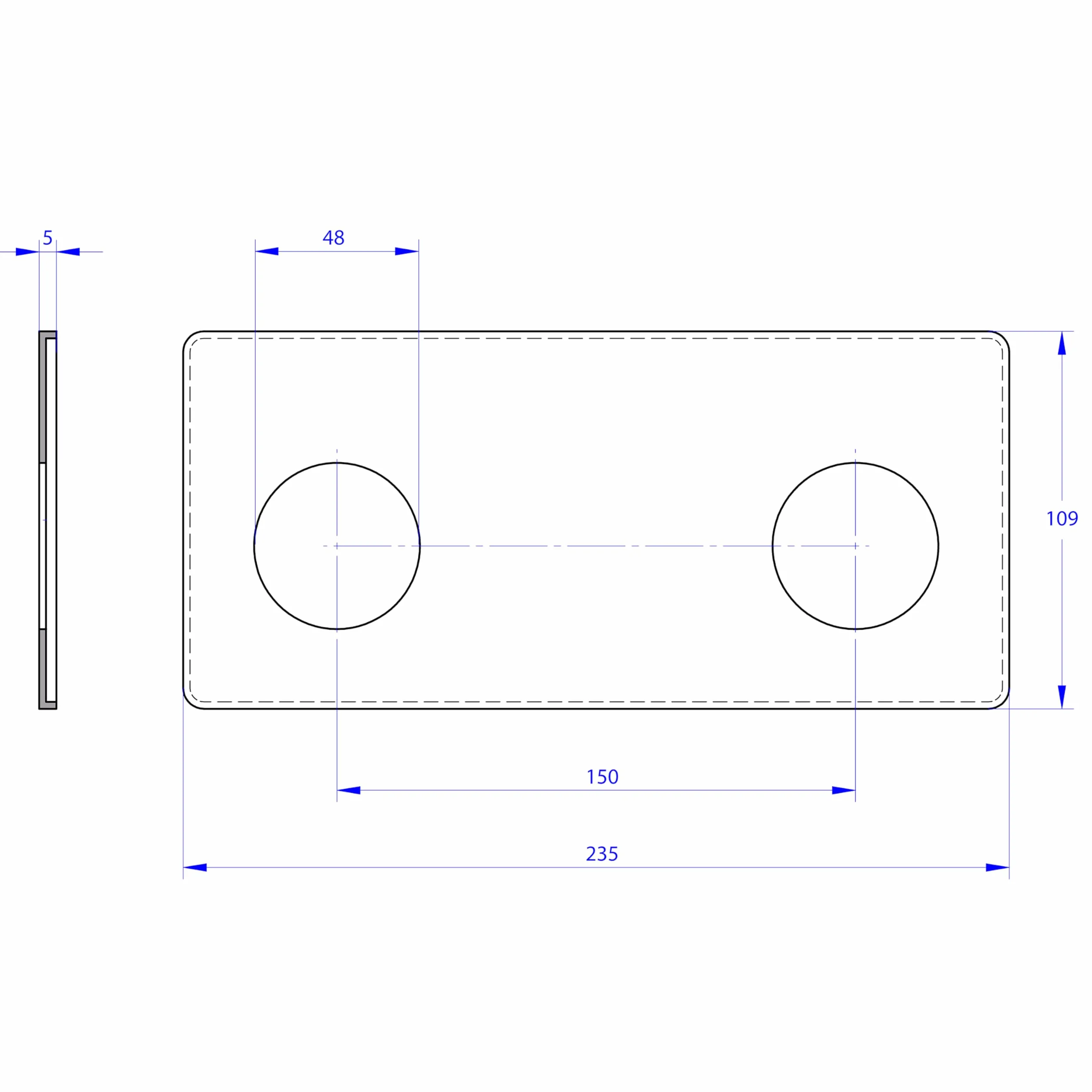 Placa de acabado para salida mural de ducha/bañera | Compatible con sistema FIXSYSTEM | Conexión resistente y duradera | Ideal para instalaciones sanitarias | Fácil instalación | QUICK PLOMBERIE