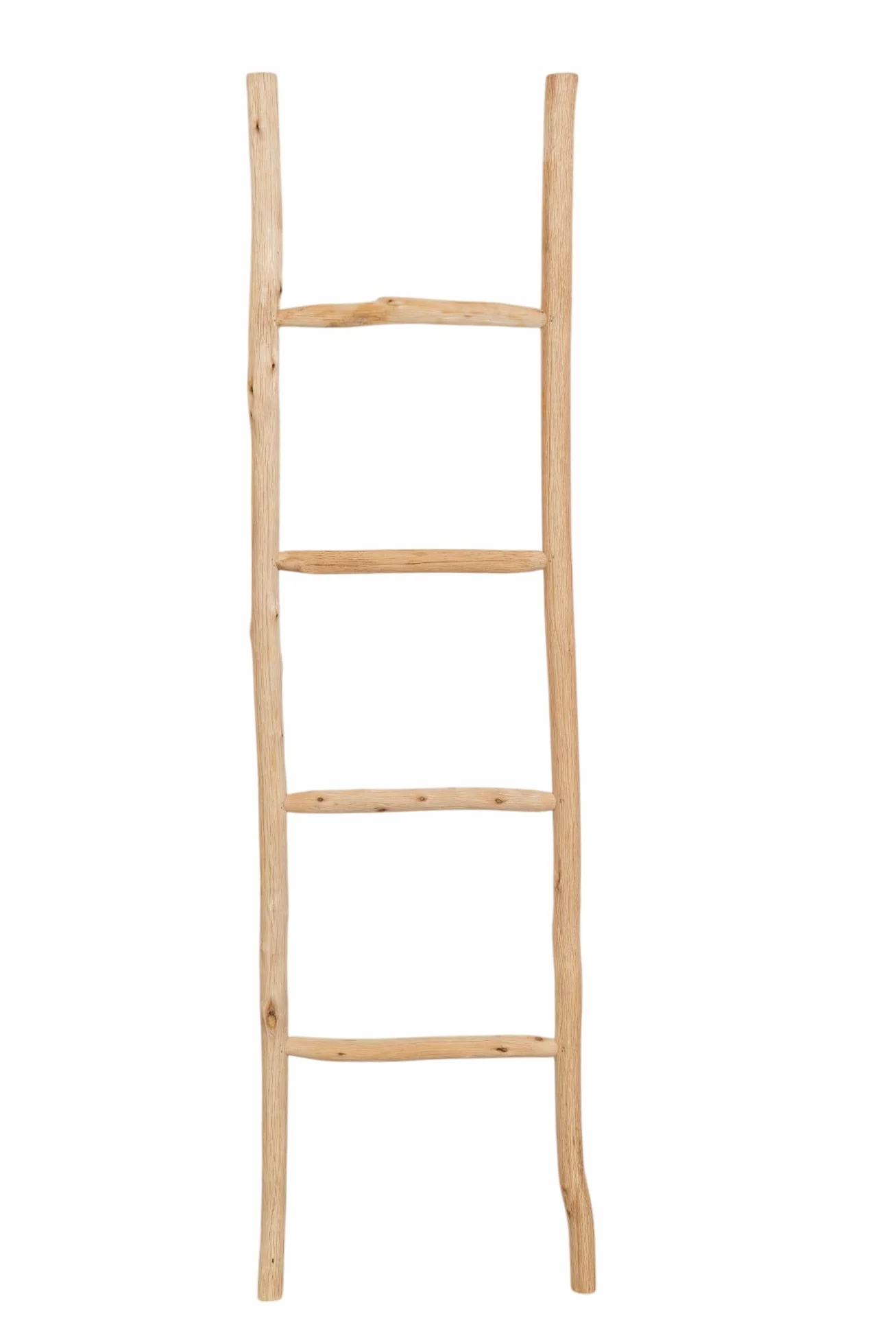 Escalera toallero baño 128 x 32 x 3 – Toallero de bambú decorativa
